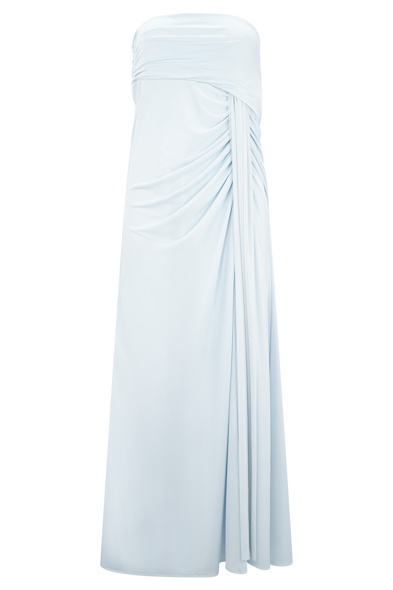 Calandra Slinky Maxi Skirt - Pale Blue #7