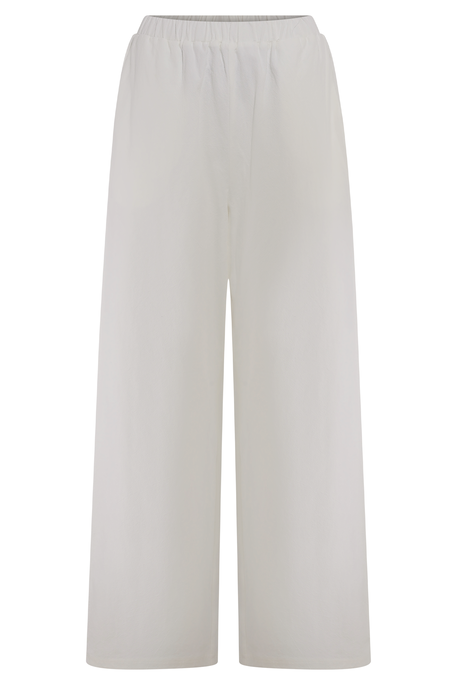 Campbell Cotton Wide Leg Pants - White #9