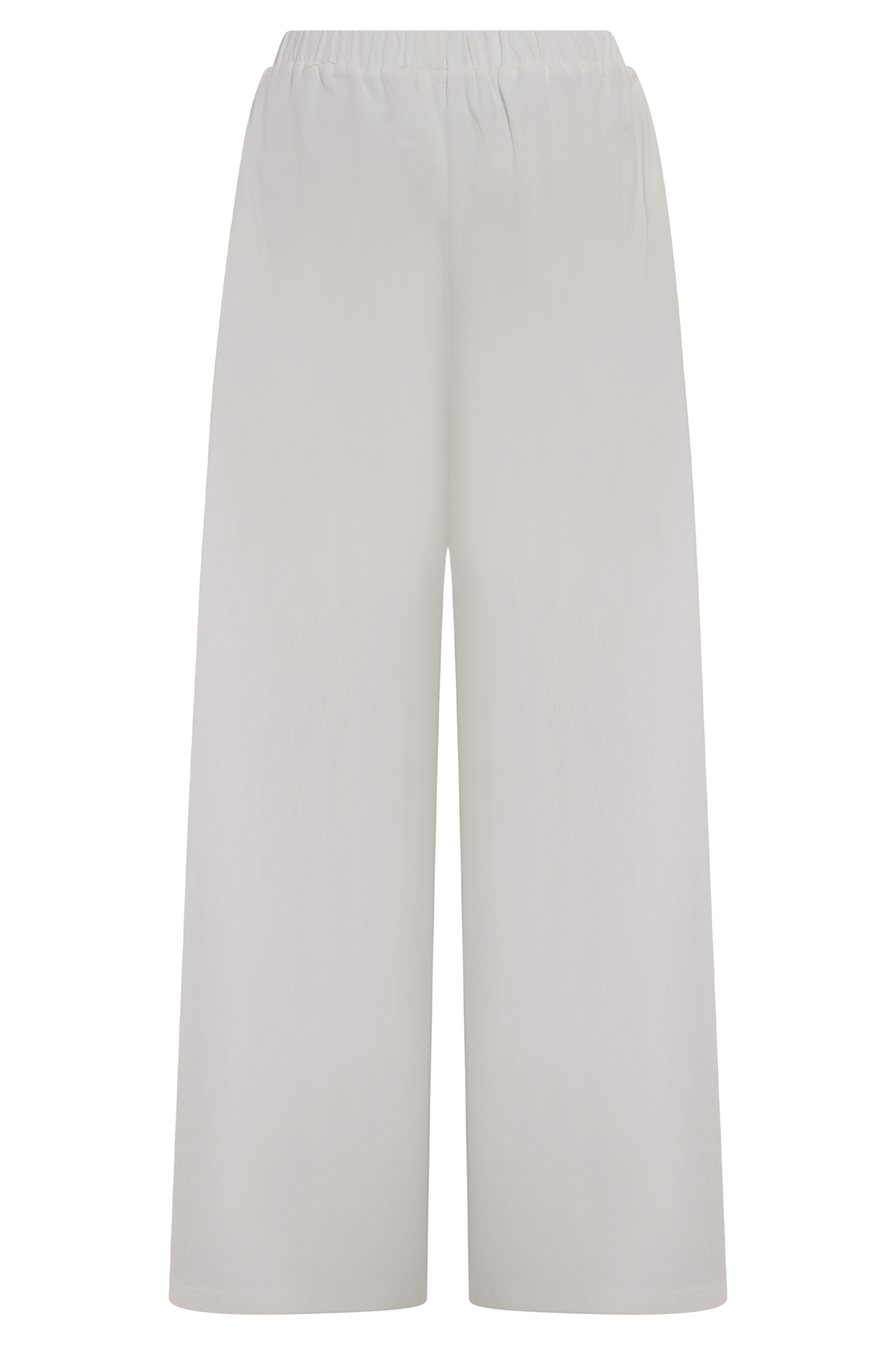 Campbell Cotton Wide Leg Pants - White