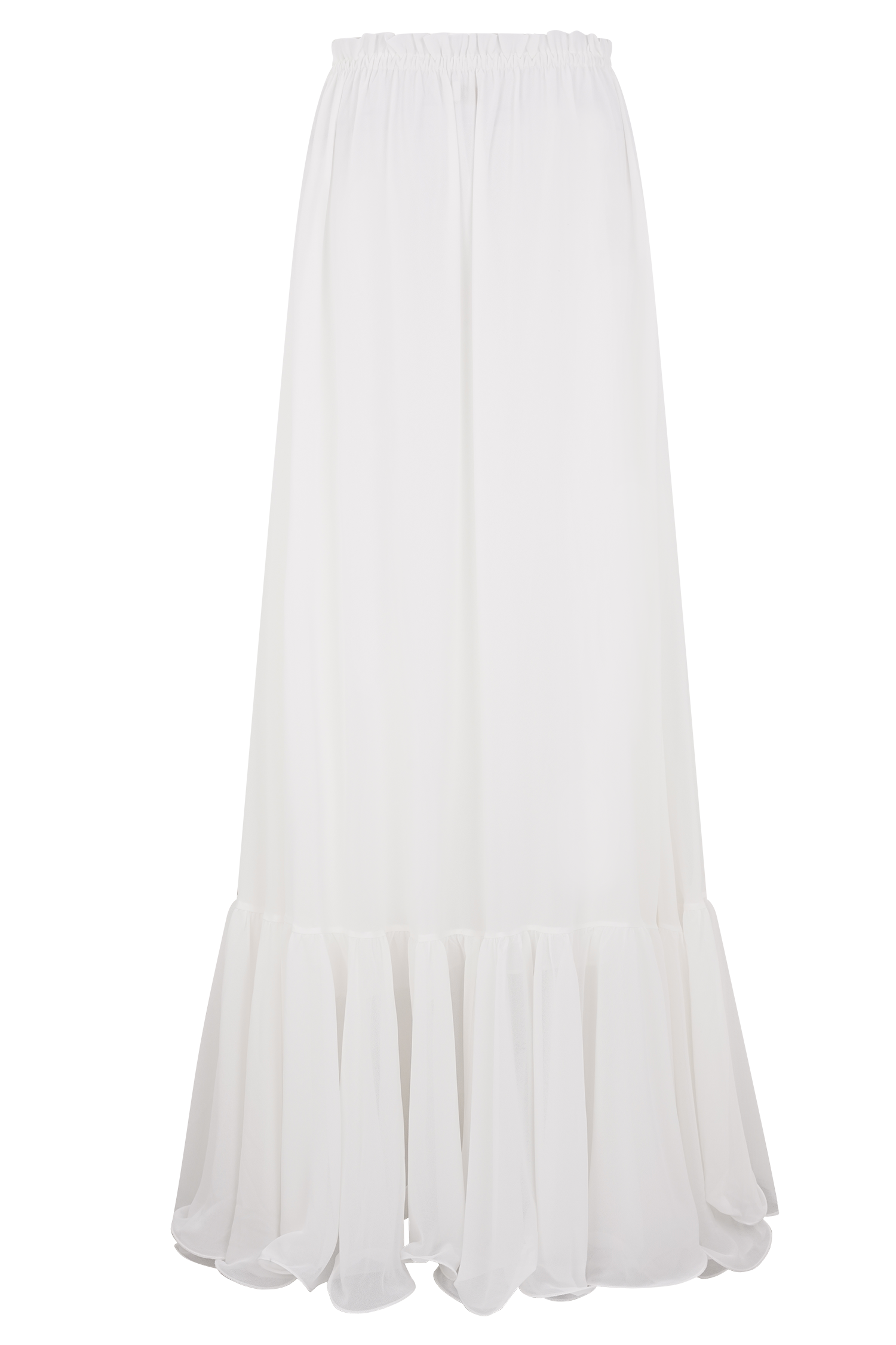 Carlie Chiffon Maxi Skirt - Ivory #10