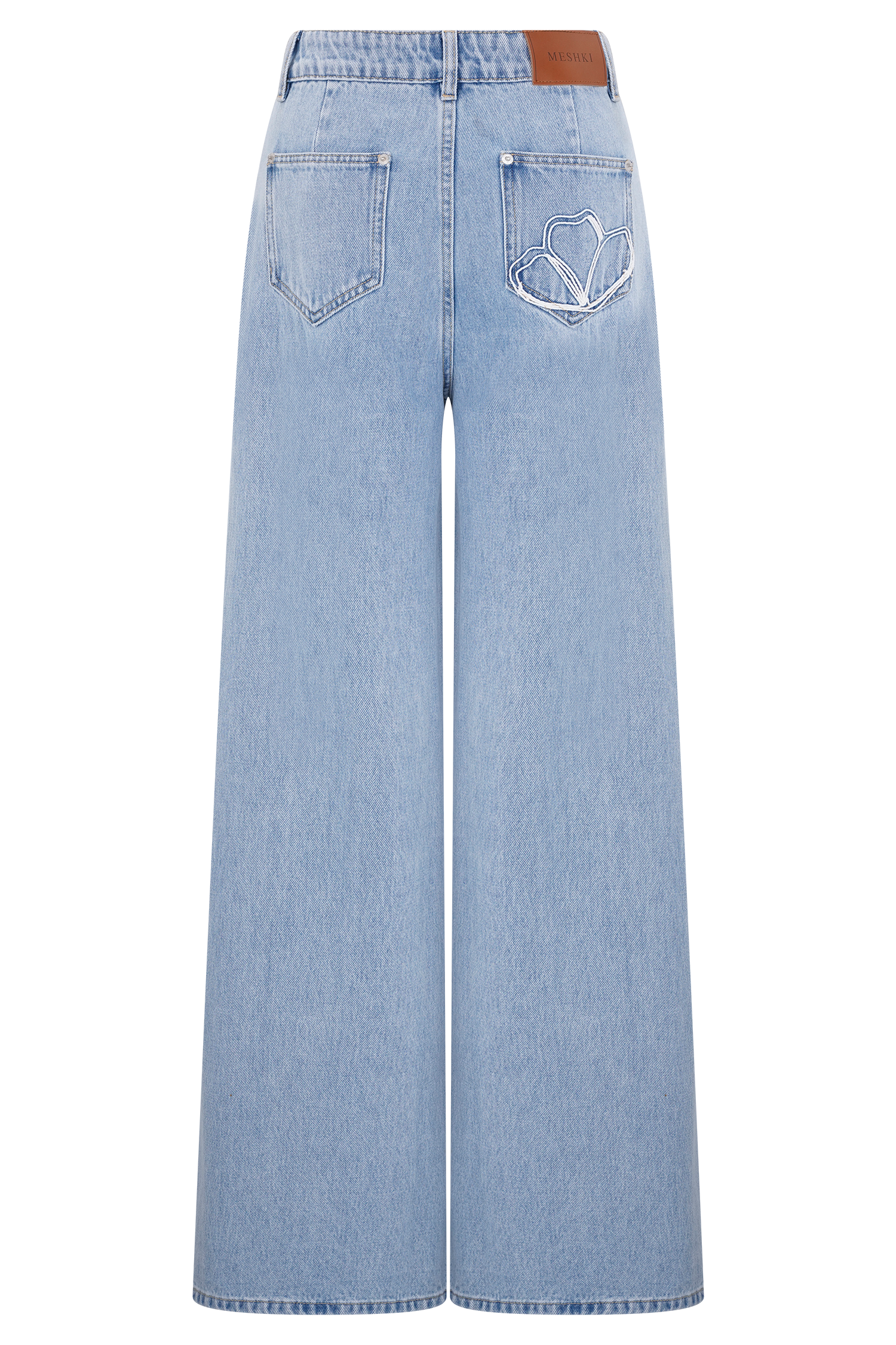 Carmella Embroided Jeans - Mid Blue #6