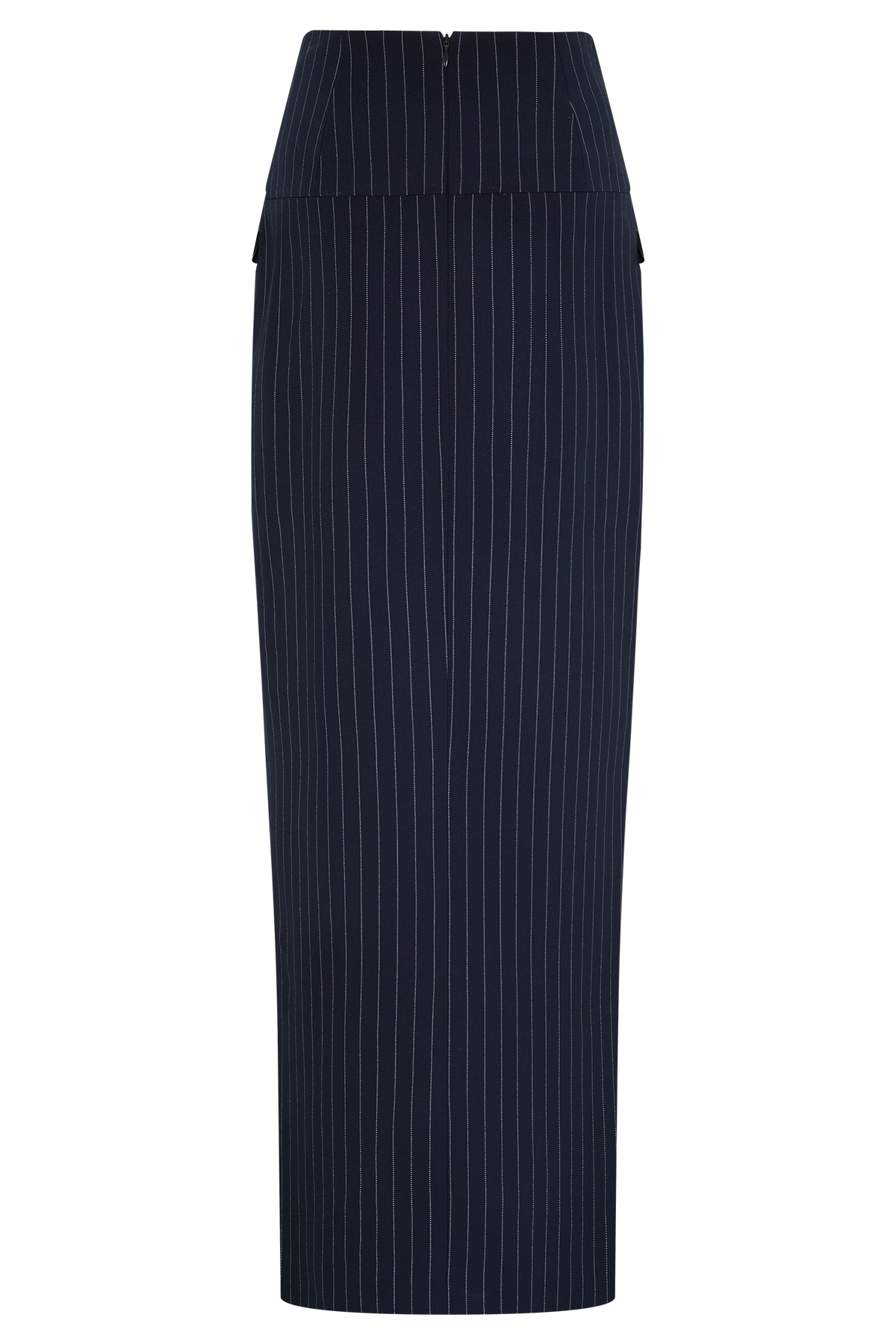Cassie Column Maxi Skirt - Navy Pinstripe #8
