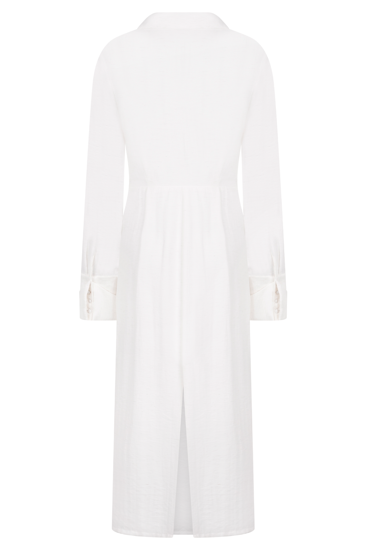 Cecilie Cut Out Shirt Midi Dress - White #6
