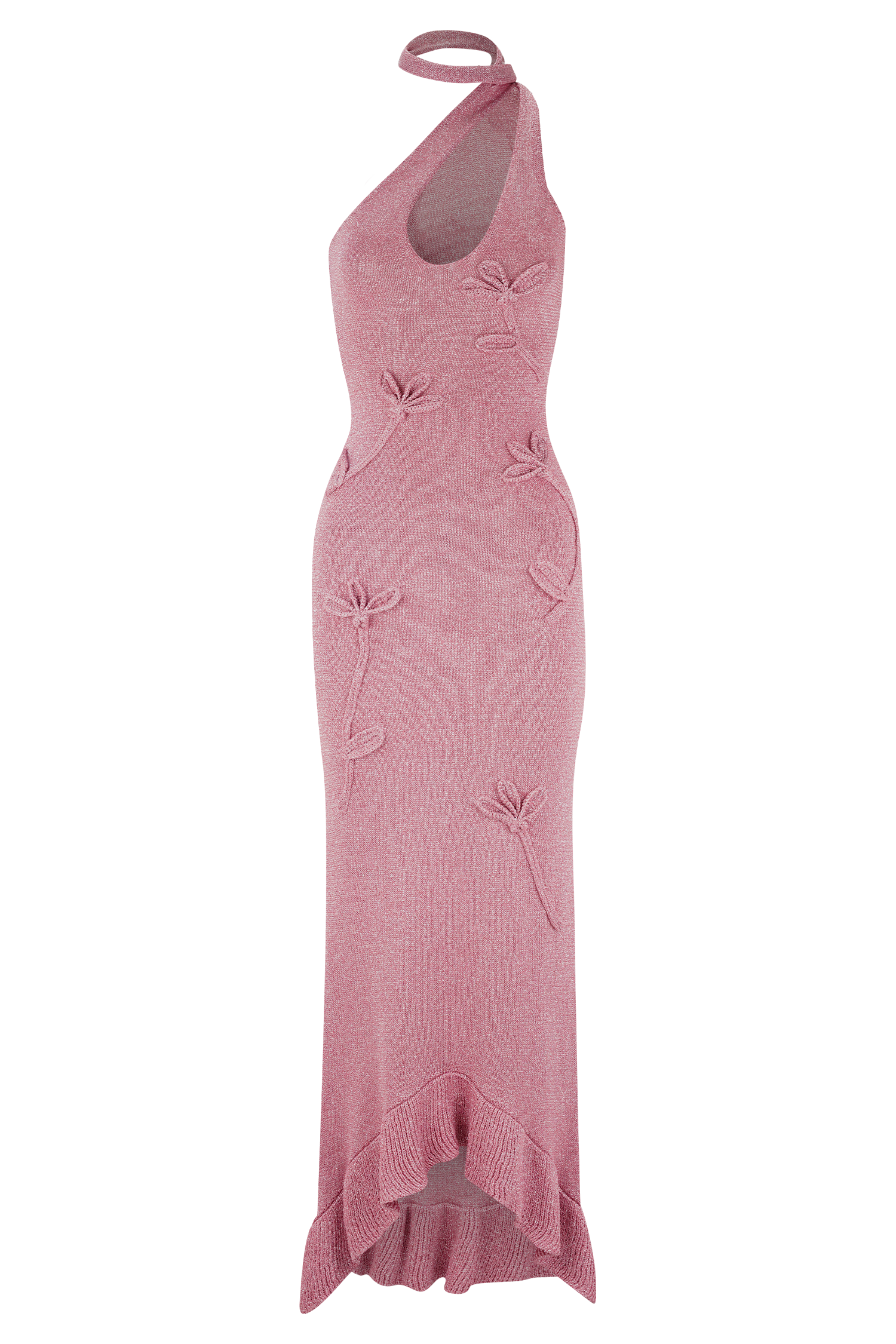 Celestino Floral Metallic Knit Maxi Dress - Pink #8