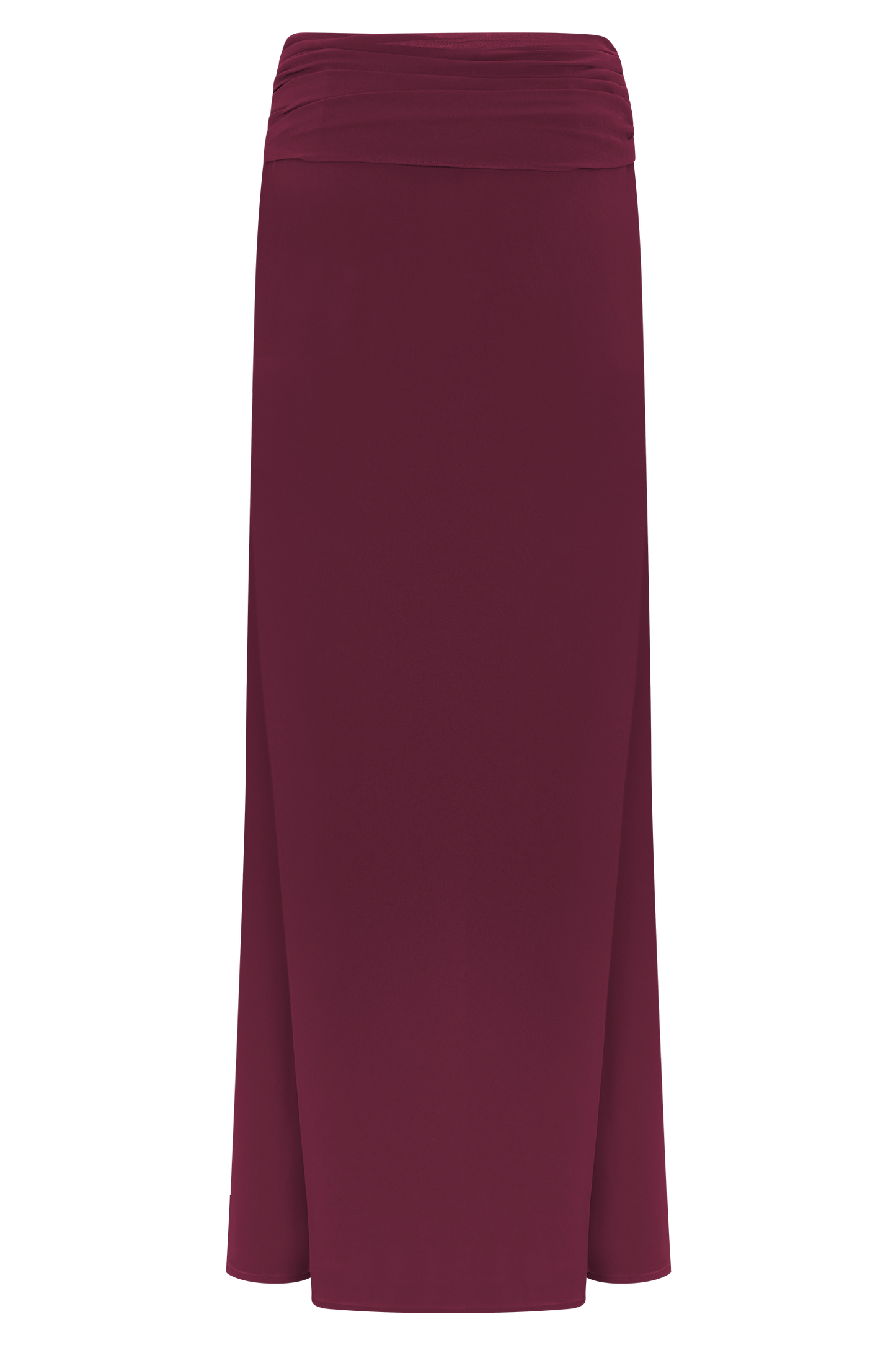 Celina Chiffon Overlay Maxi Skirt - Cherry Red