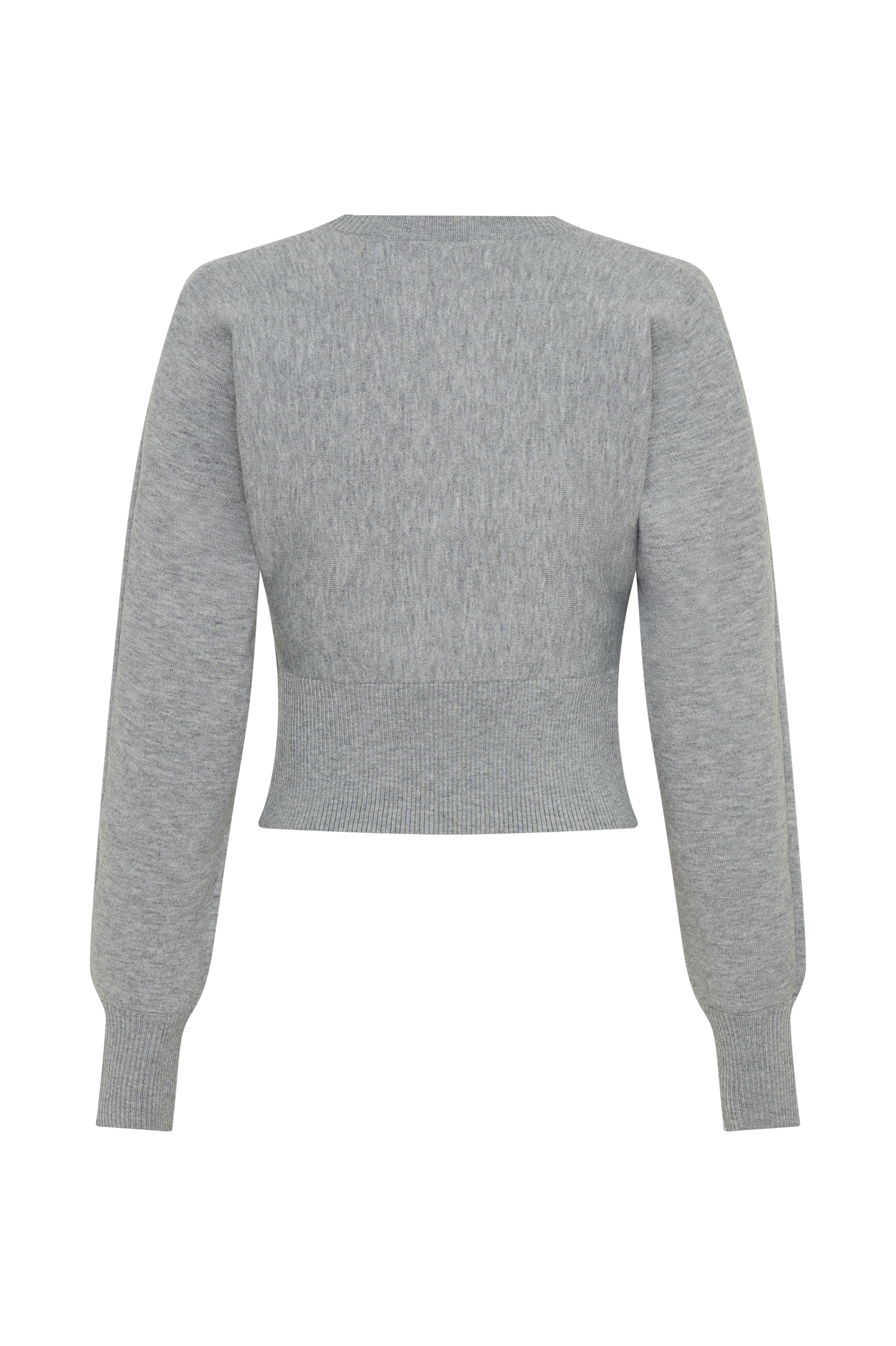Ciaralee Cinched Waist Jumper- Grey Marle