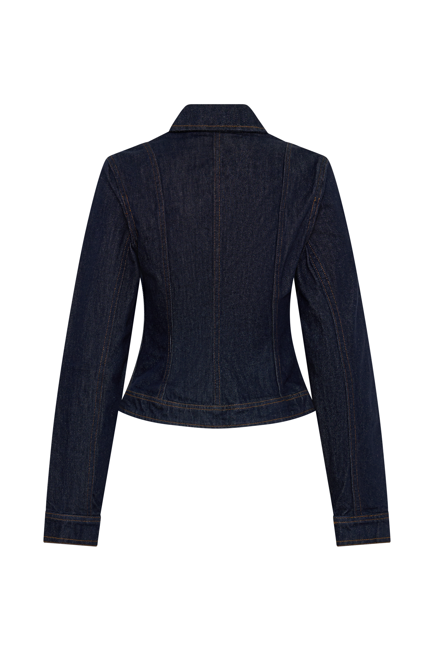 Cierra Cinched Jacket Top - Washed Indigo Blue #8