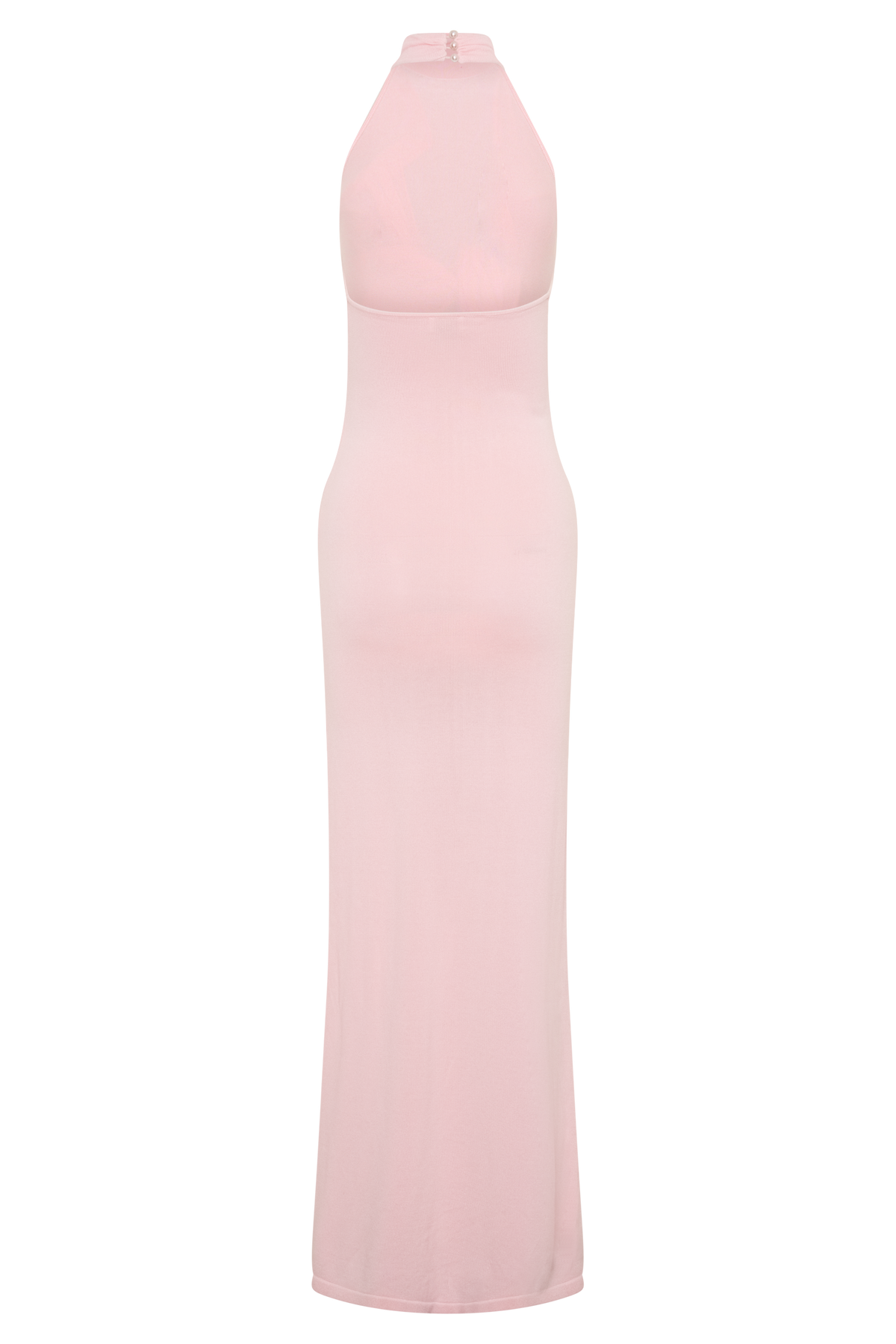Cindylou Halter Knit Maxi Dress - Baby Pink #7