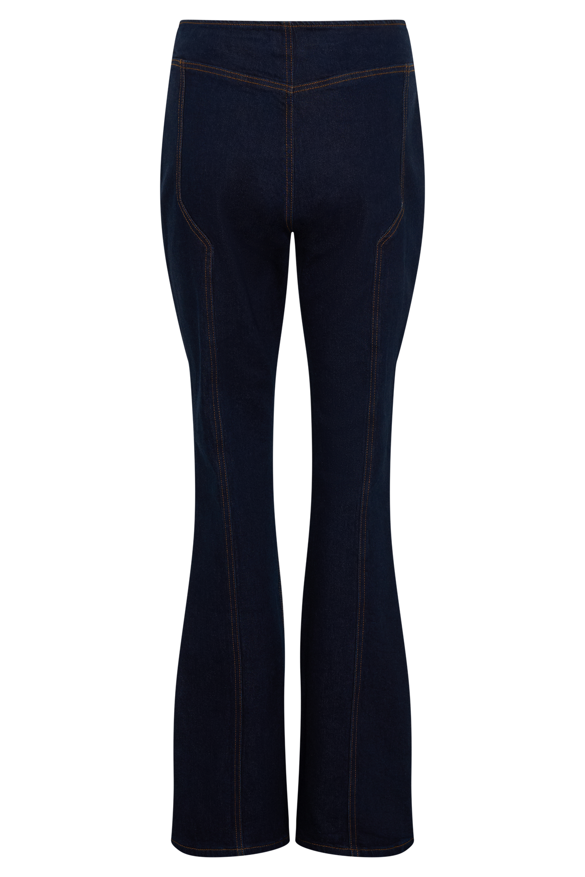 Clio Paneled Flare Jeans - Indigo Blue #10