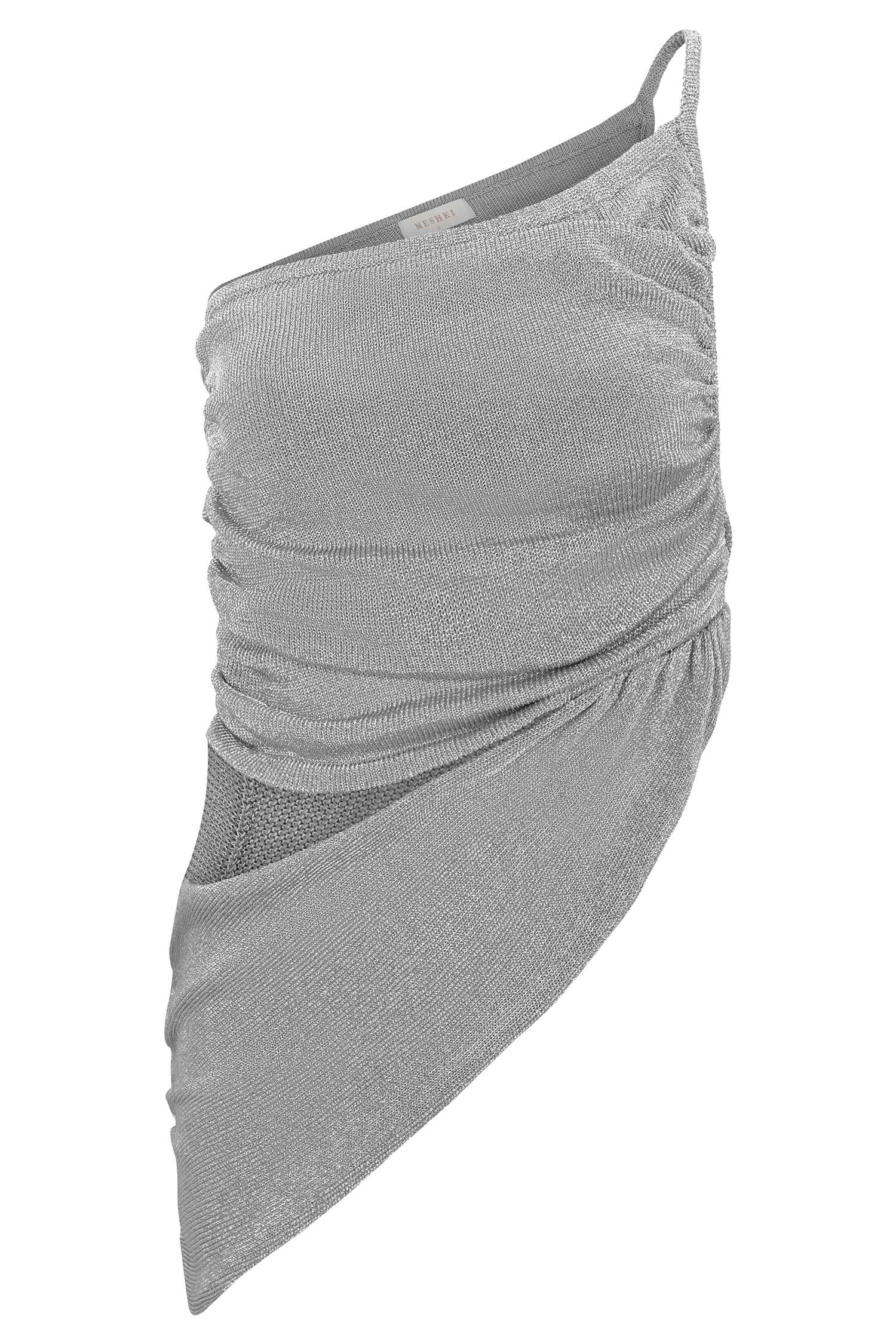 Corah Lurex Drape Knit Top - Silver #11