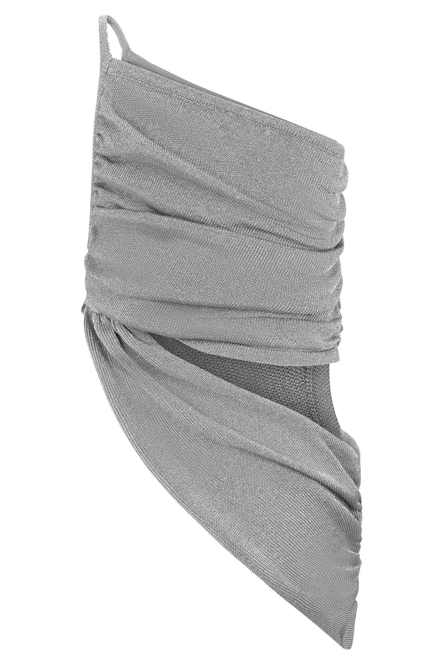 Corah Lurex Drape Knit Top - Silver #9