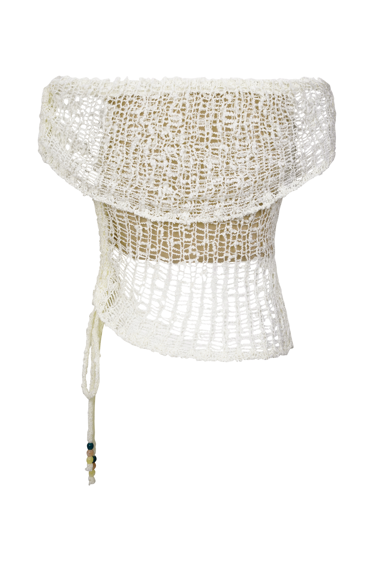 Cordelia Off Shoulder Knit Top - Ivory #8