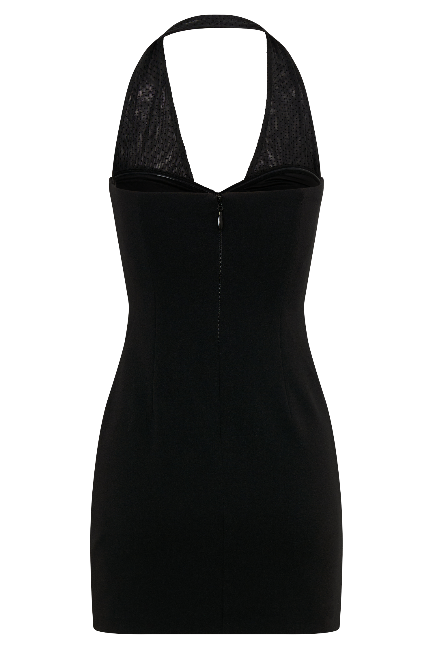 Cressida Crepe Halter Mini Dress - Black | MESHKI UK Cressida Crepe Halter Mini Dress - Black | MESHKI UK