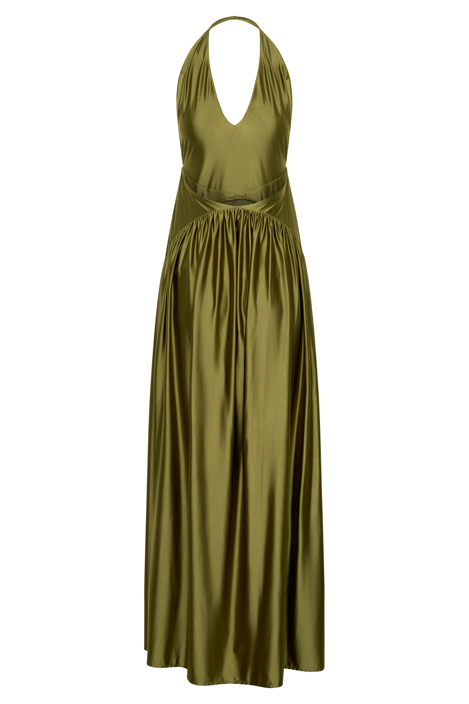 Cypress Halter Maxi Dress - Olive #8