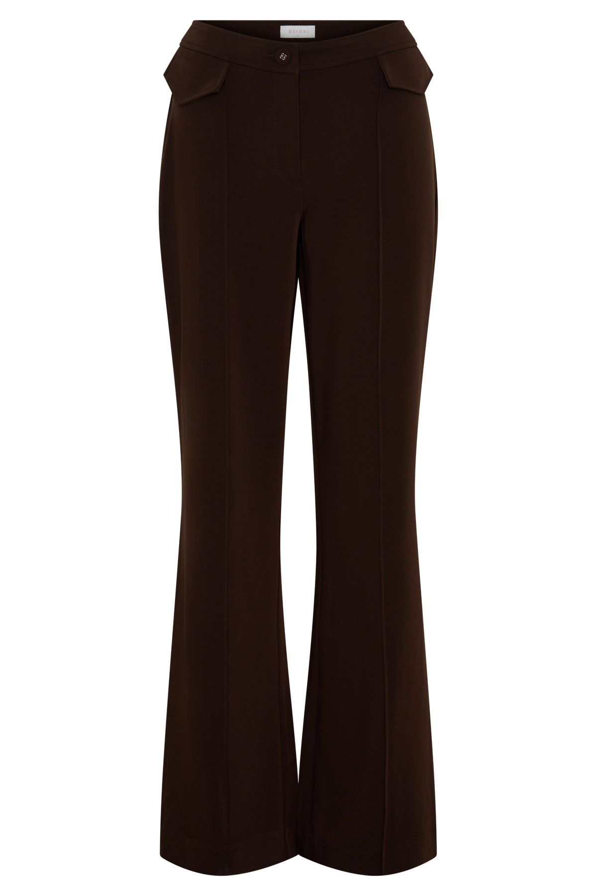 Darcie Fit And Flare Suiting Pants - Dark Chocolate #9