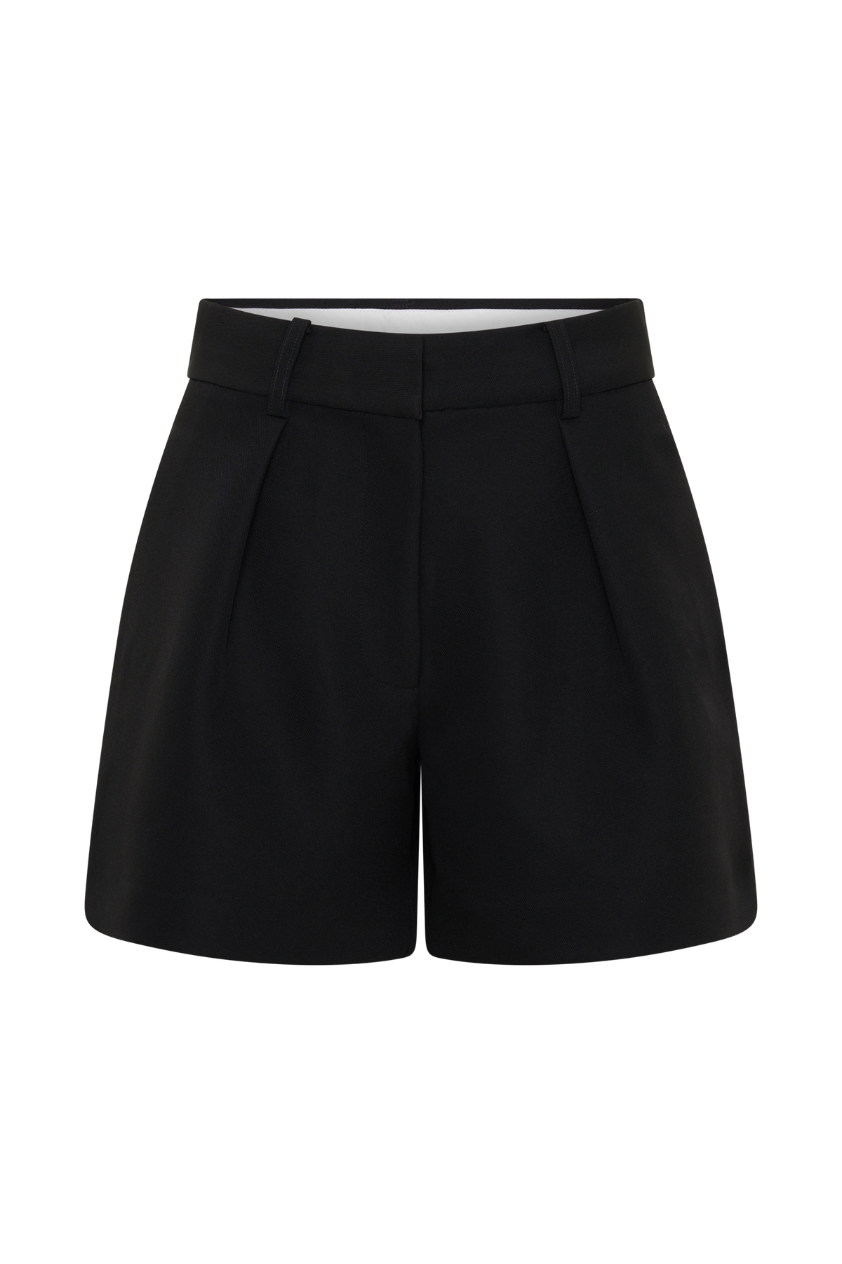 Dominique Pleated Suiting Shorts - Black #9