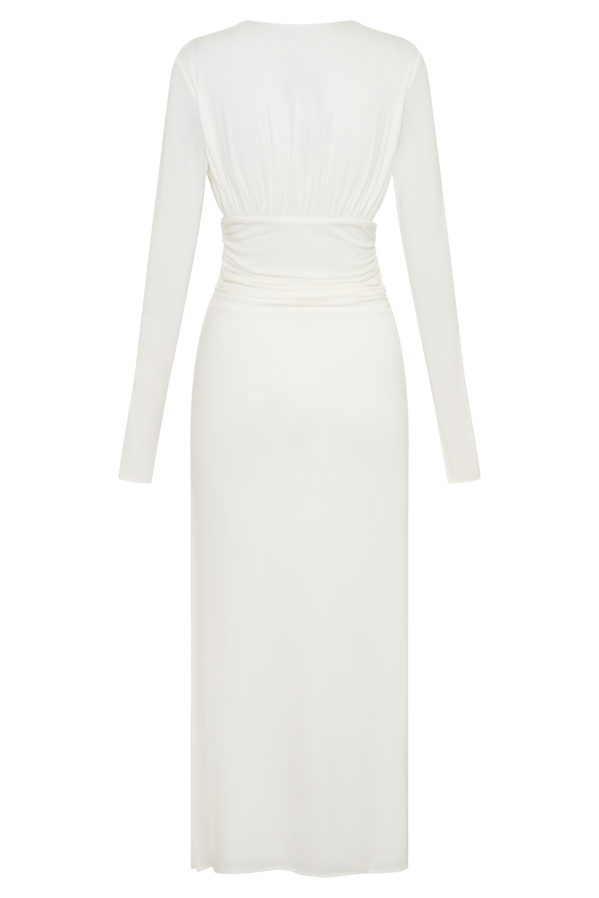 Drusilla Long Sleeve Modal Maxi Dress - White #7