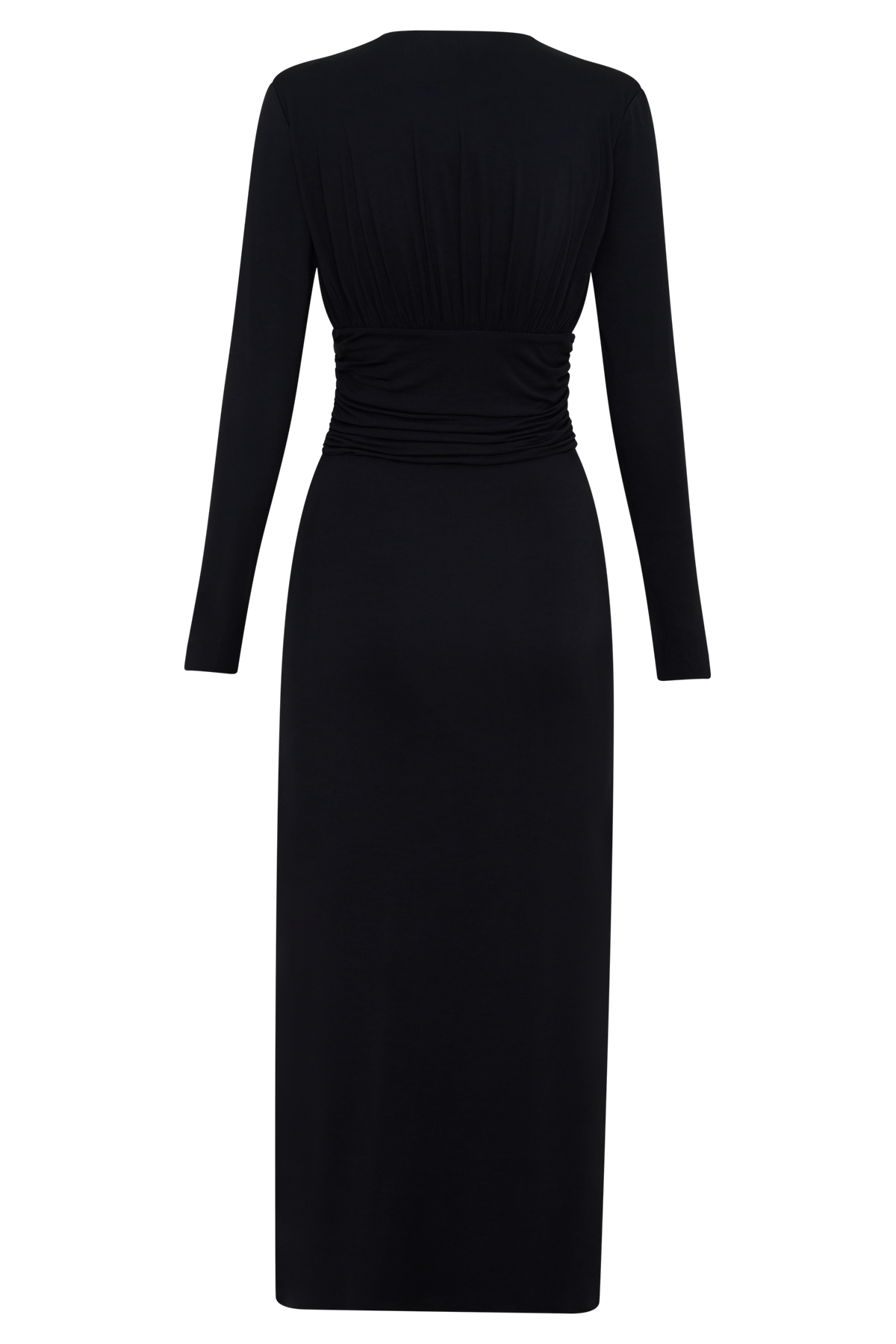 Drusilla Long Sleeve Modal Maxi Dress - Black