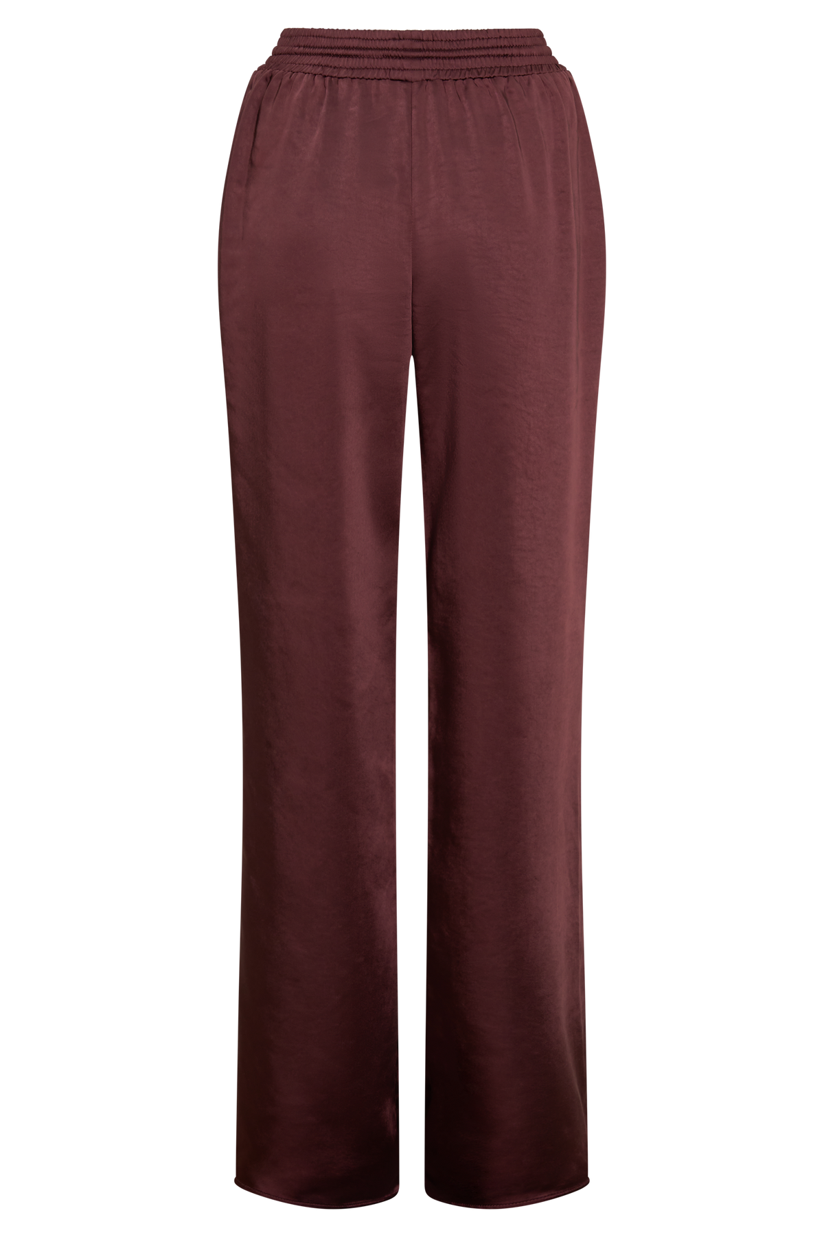 Danica Straight Leg Satin Pants - Mahogany #8
