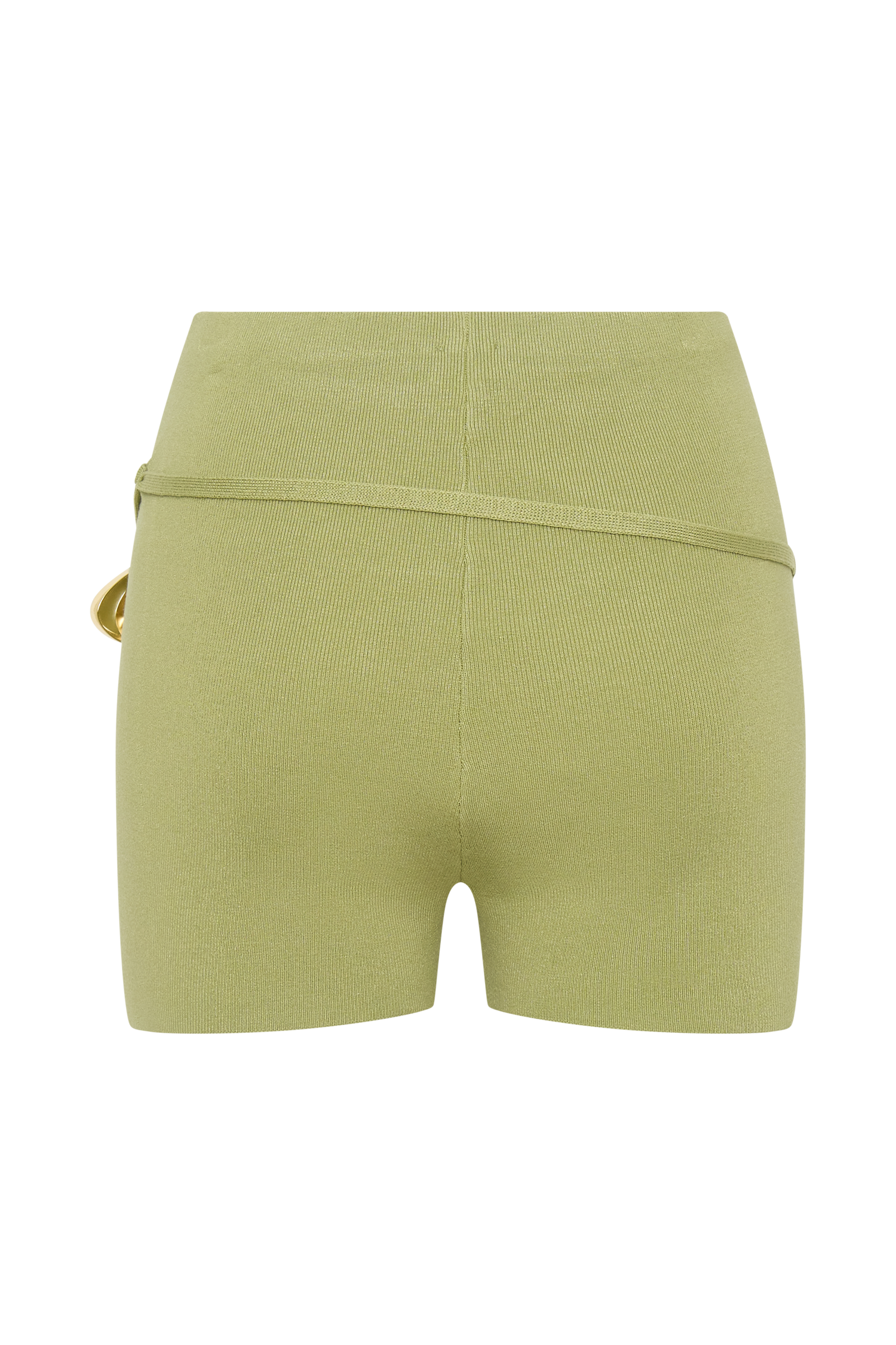 Dimitri Mini Knit Shorts With Belt - Light Olive #8