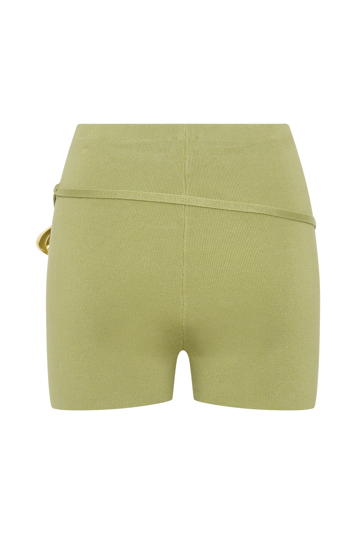 Dimitri Mini Knit Shorts With Belt - Light Olive #8