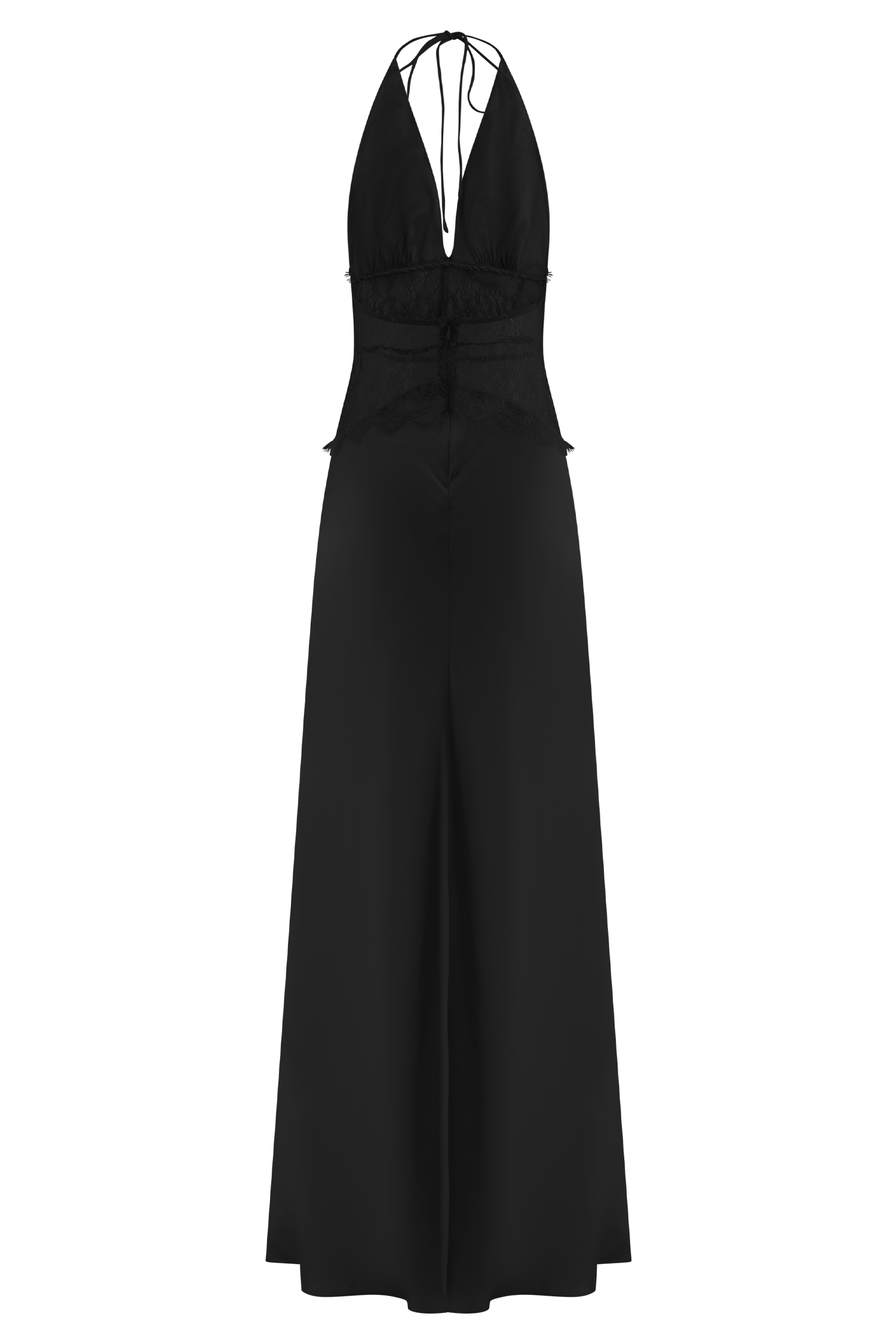 Dinah Lace And Satin Maxi Dress - Black #6