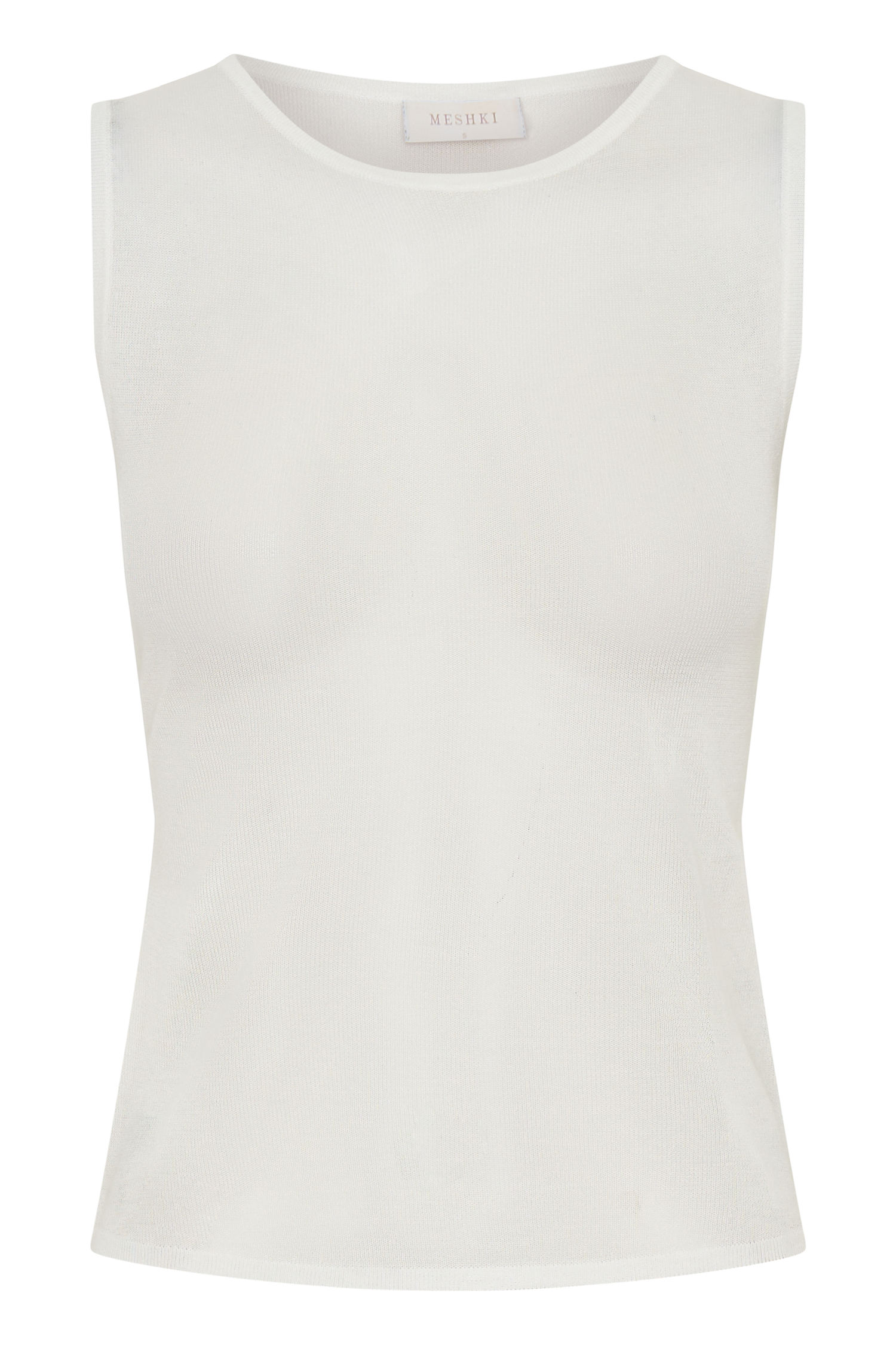 Dollie Sheer Knit Tank Top - Ivory #13