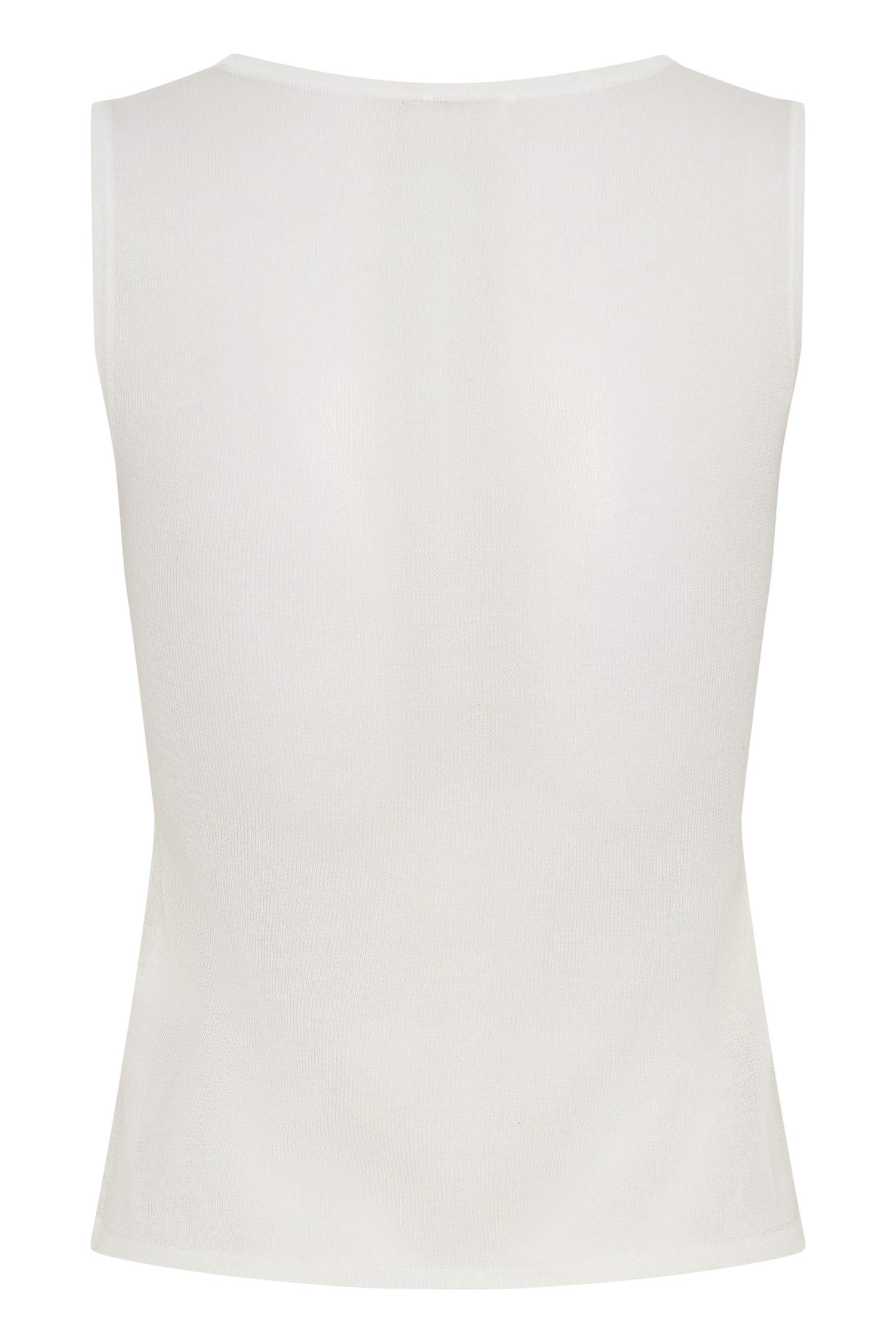 Dollie Sheer Knit Tank Top - Ivory #12