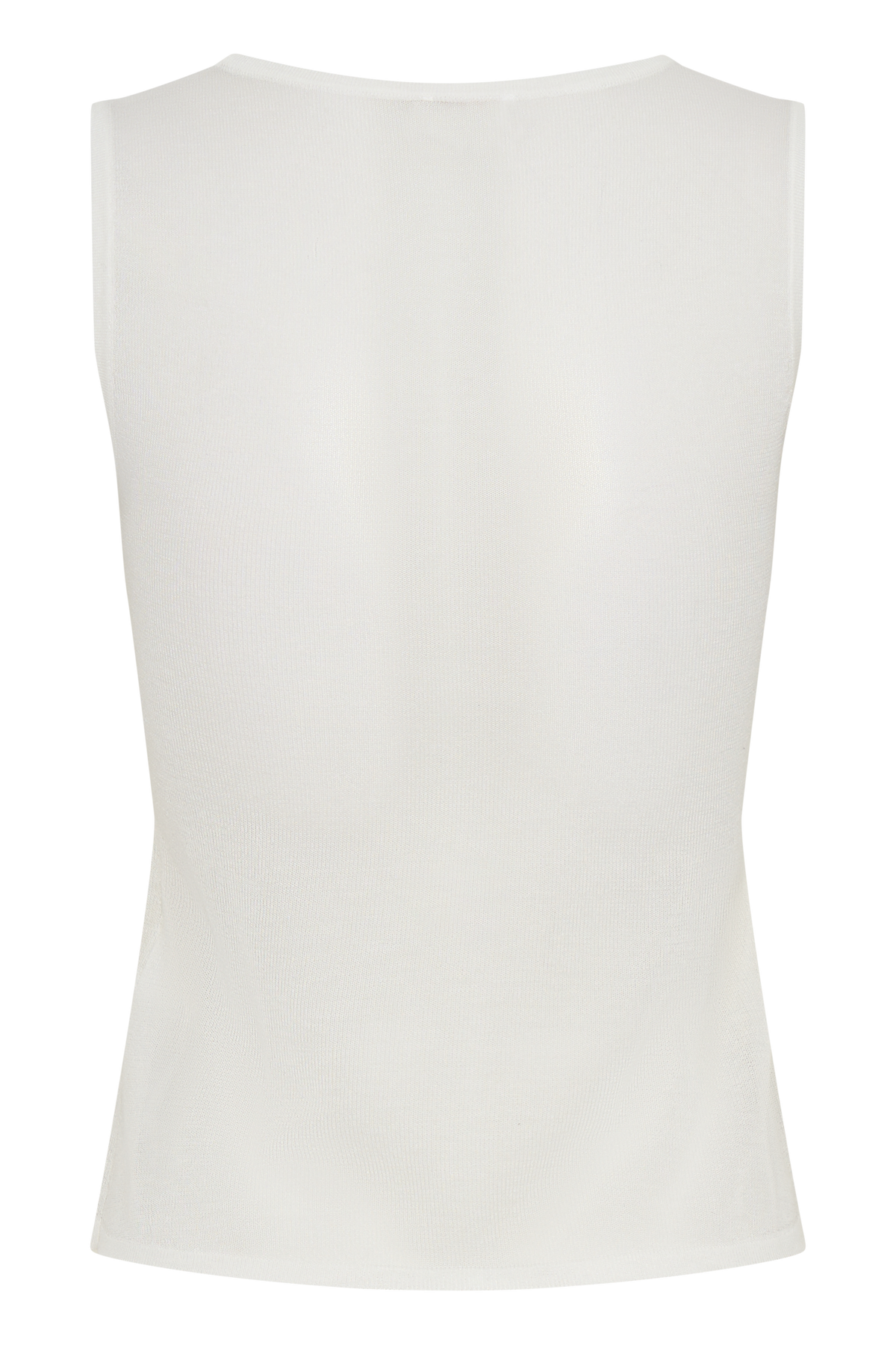 Dollie Sheer Knit Tank Top - Ivory #12