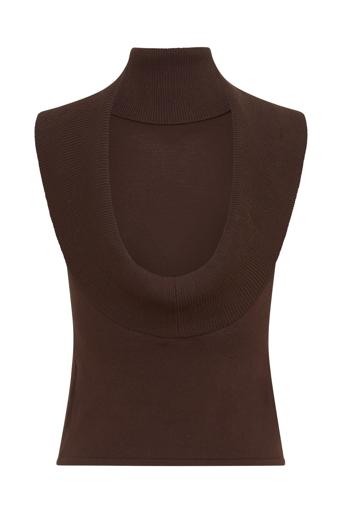 Ellen Knit Sleeveless Top - Chocolate