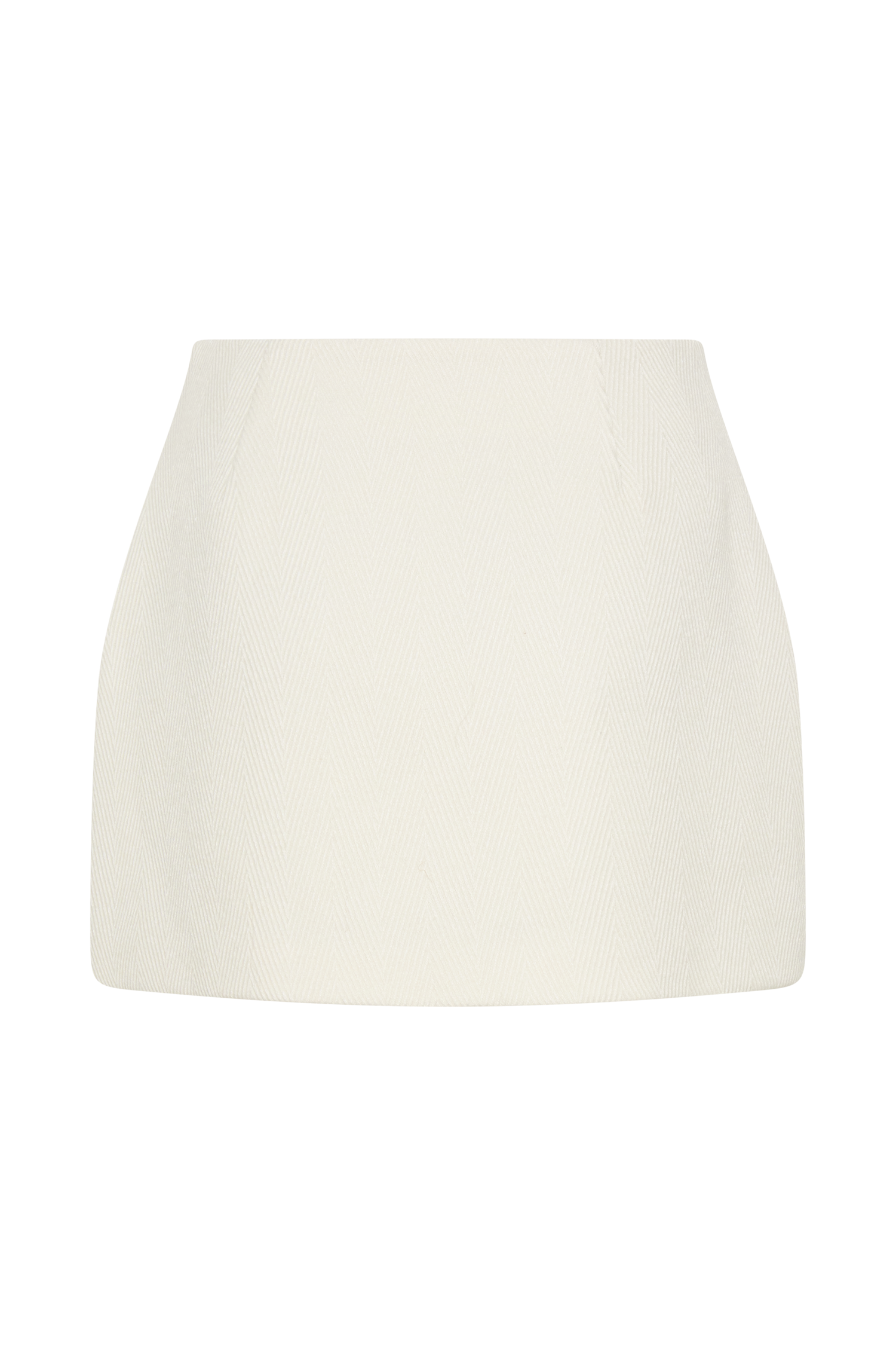 Elara Suiting Mini Skirt - Ivory #11