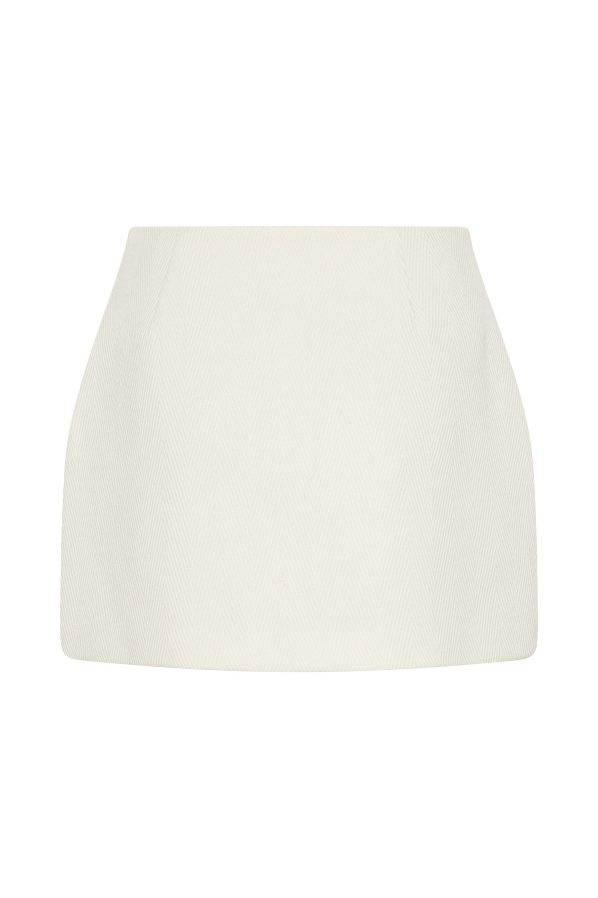 Elara Suiting Mini Skirt - Ivory #11