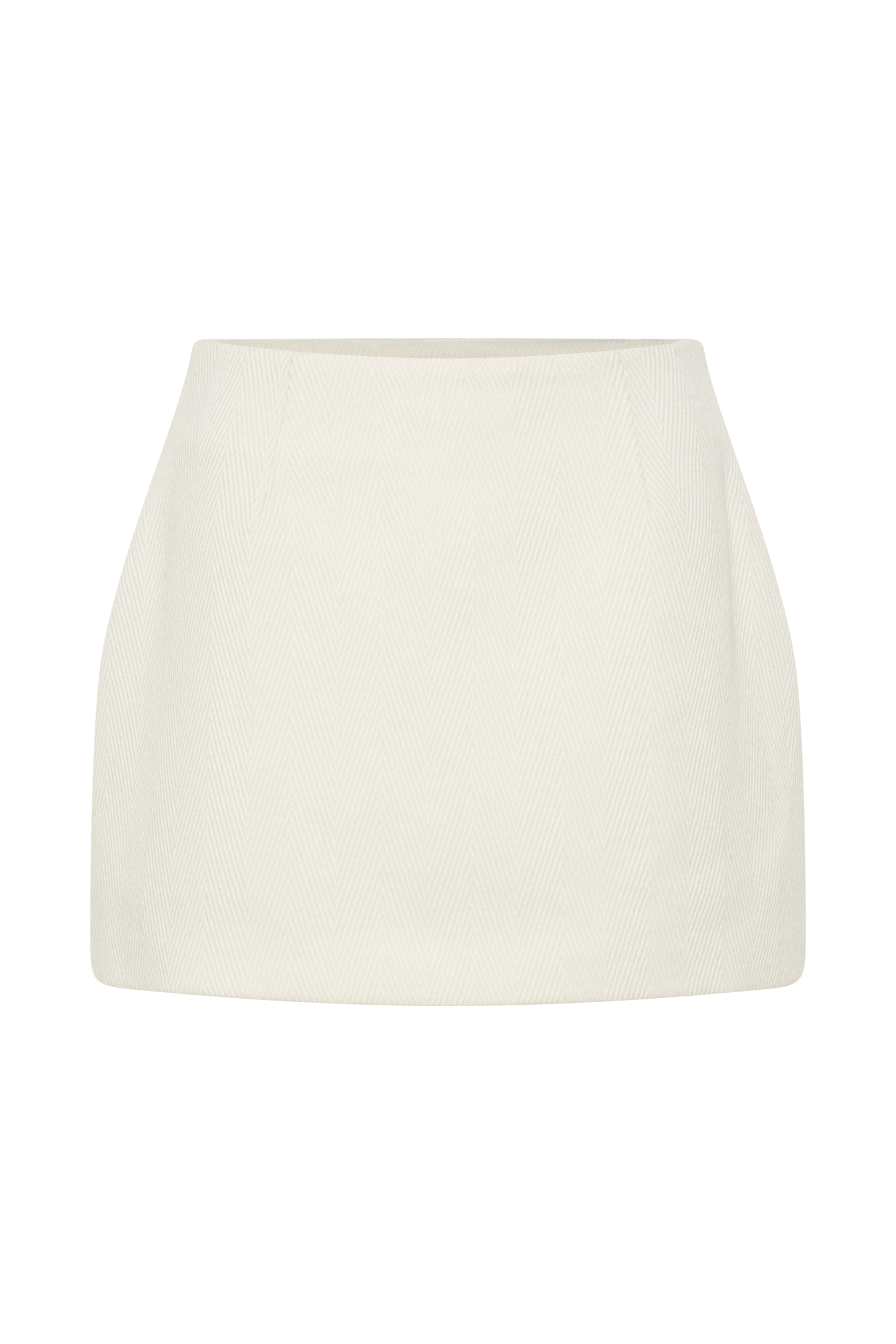 Elara Suiting Mini Skirt - Ivory #12