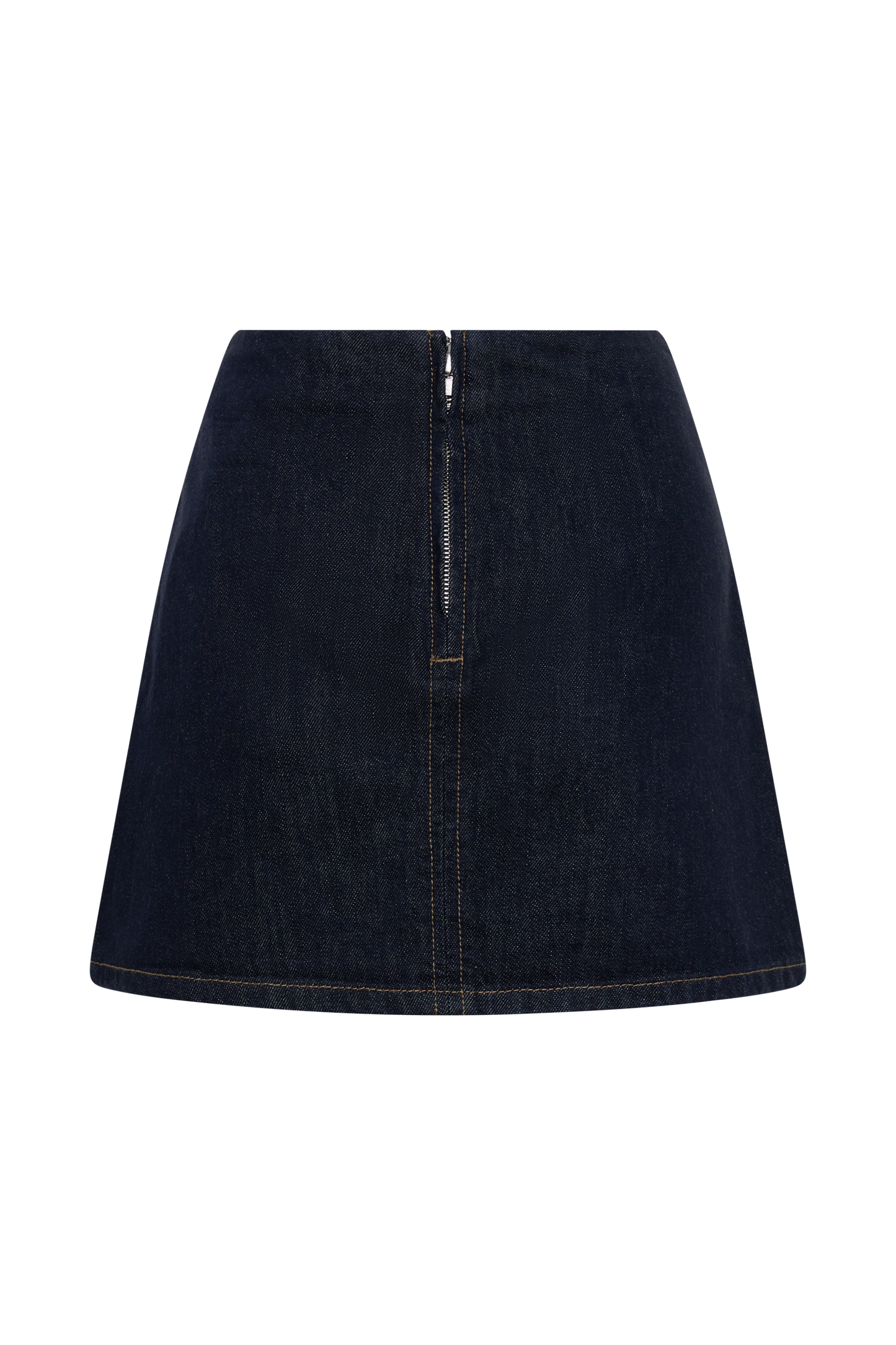 Ellie Denim Mini Skirt - Washed Indigo Blue