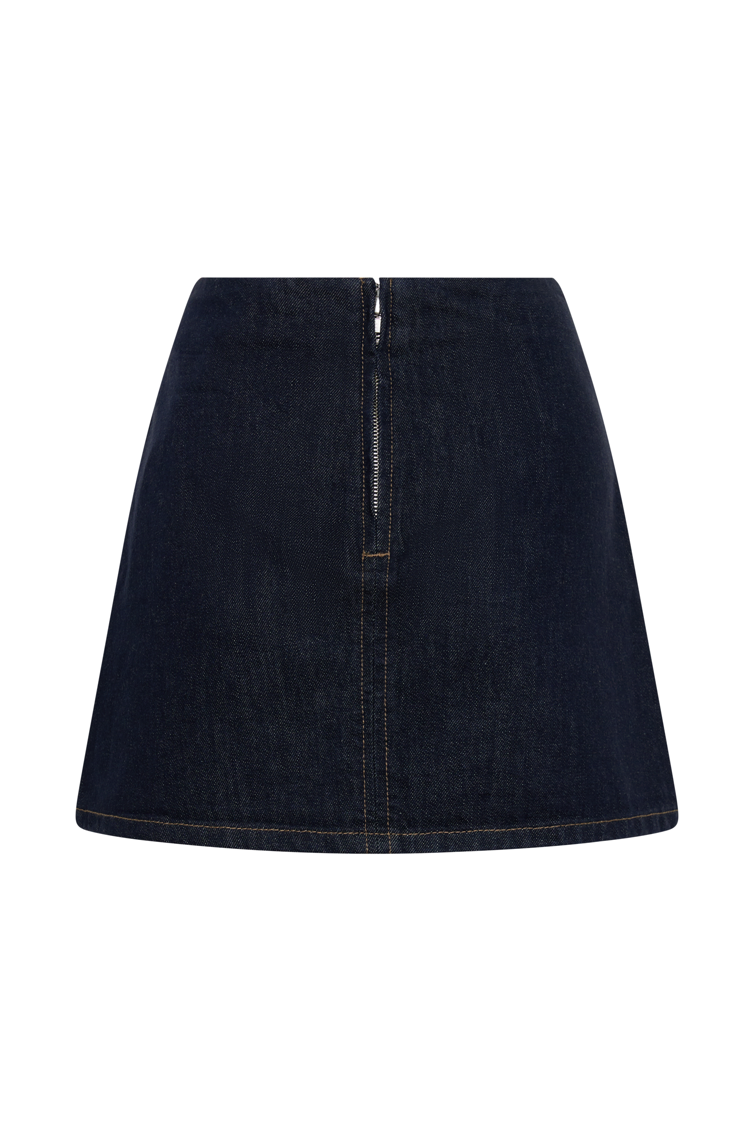 Ellie Denim Mini Skirt - Washed Indigo Blue #6