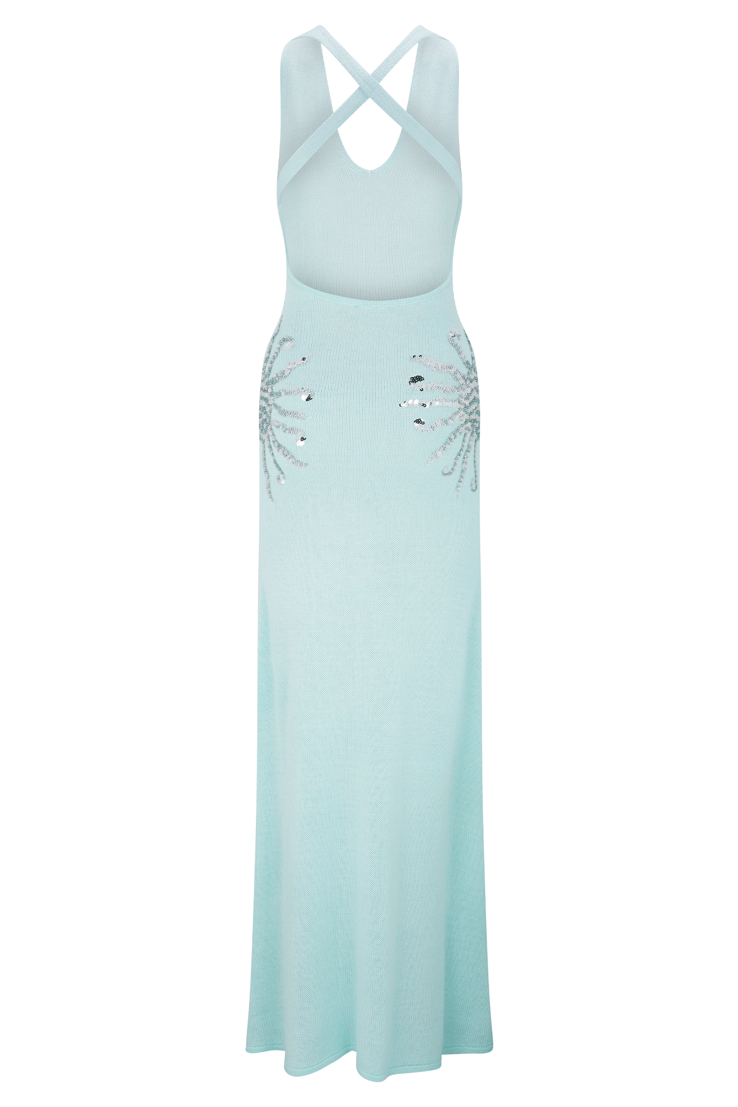 Ellington Knit Maxi Dress With Sequin - Lagoon #8