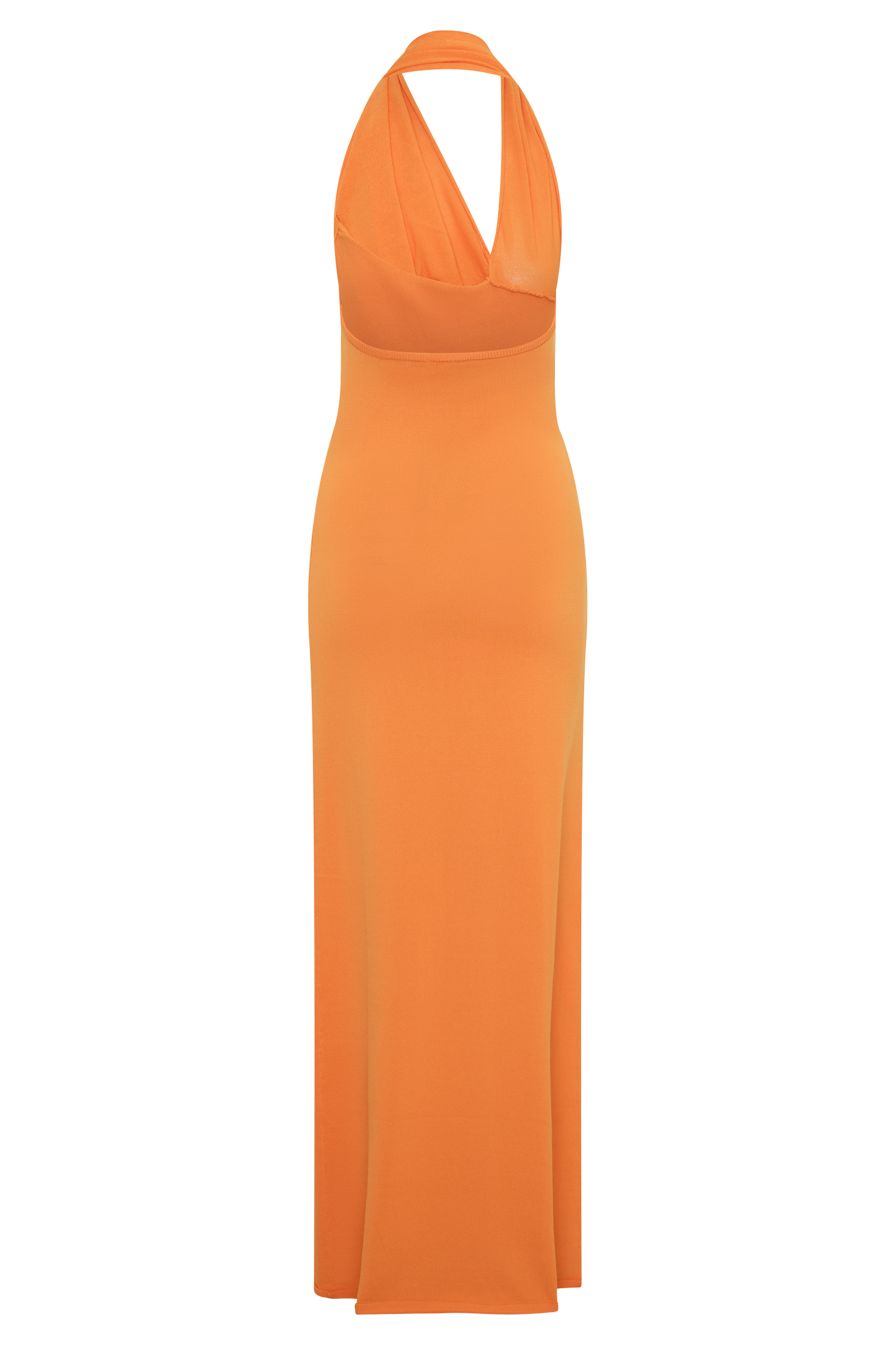 Elma Halter Knit Maxi Dress - Orange #6