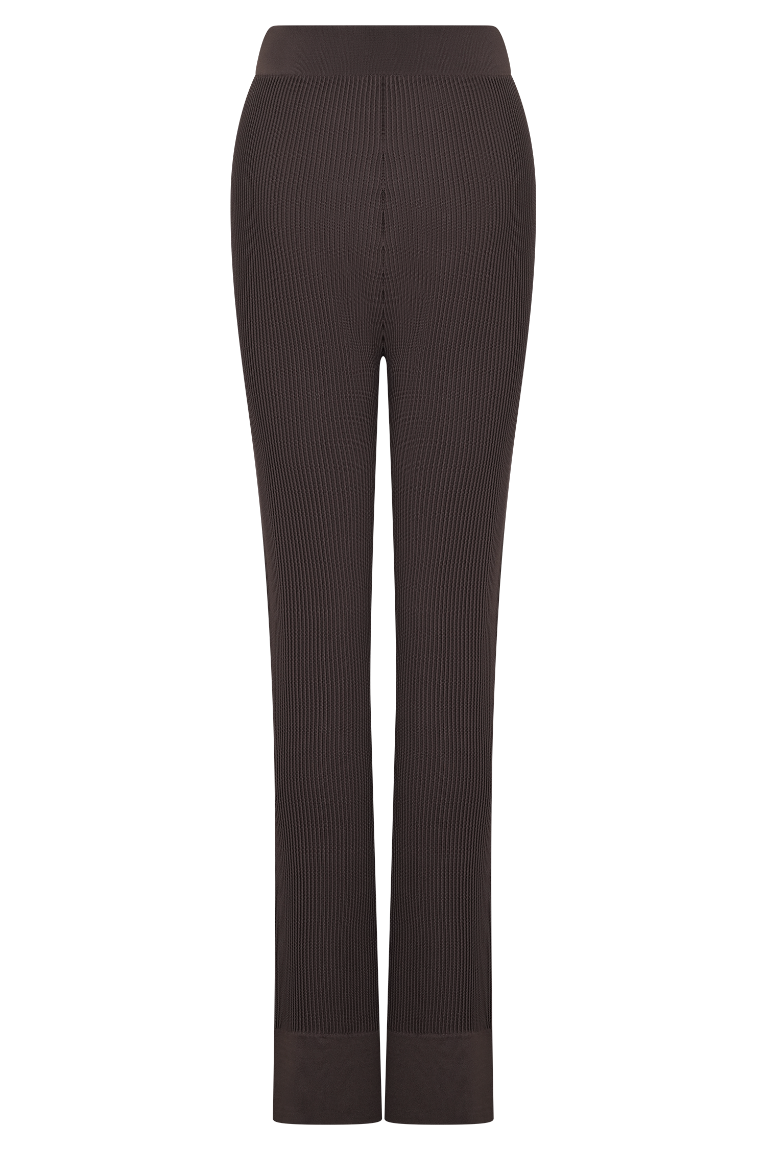 Elodie Ribbed Knit Pants - Chocolate #8