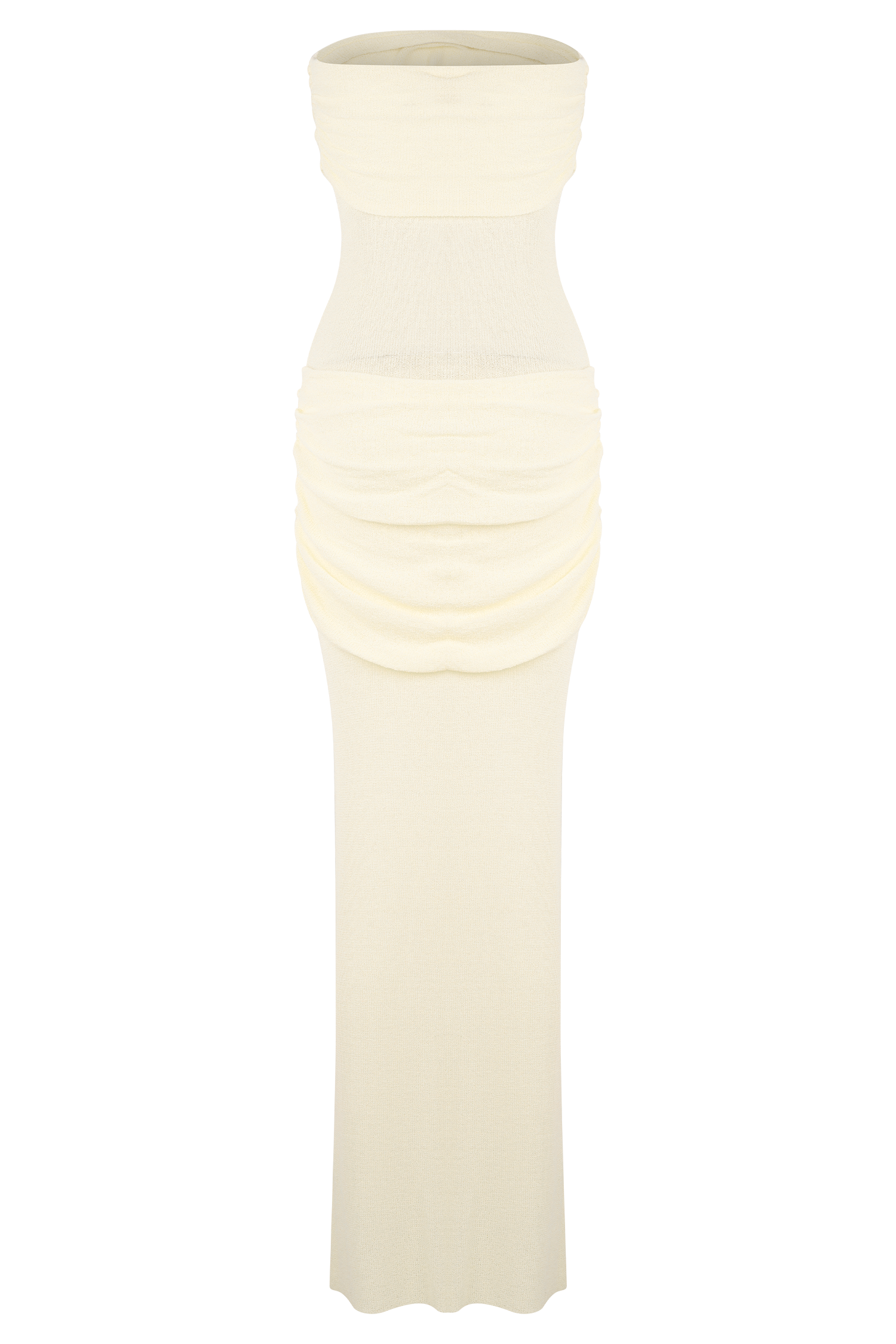 Elora Strapless Knit Maxi Dress - Ivory #7