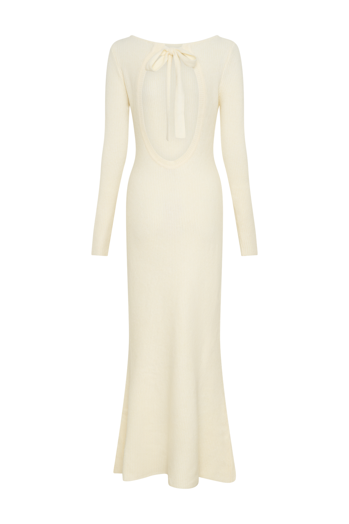Emily Long Sleeve Knit Maxi Dress - Ivory Marle #10