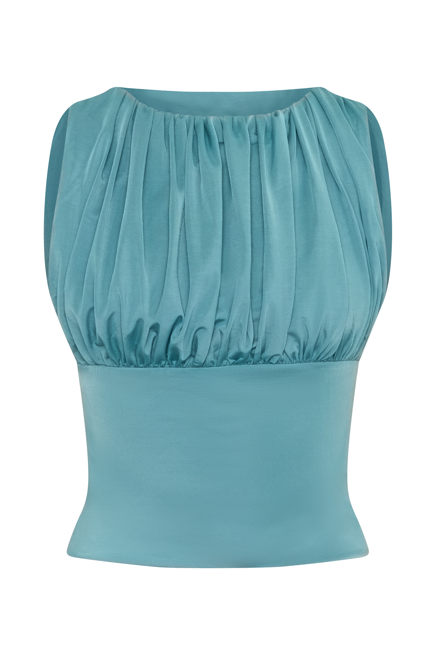 Erina Slinky Open Back Top - Teal #9