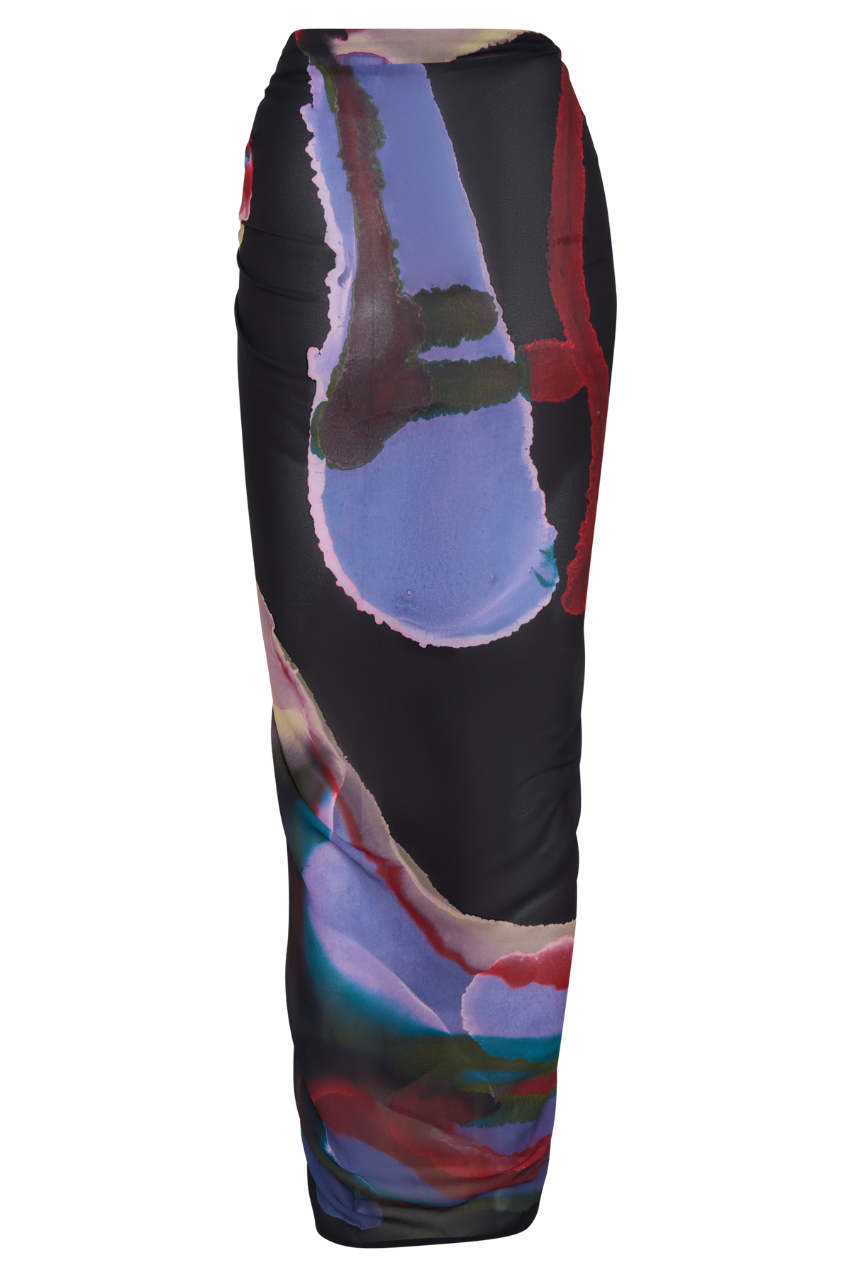 Evie Chiffon Sarong - Multi Fluid Reverie Print #6