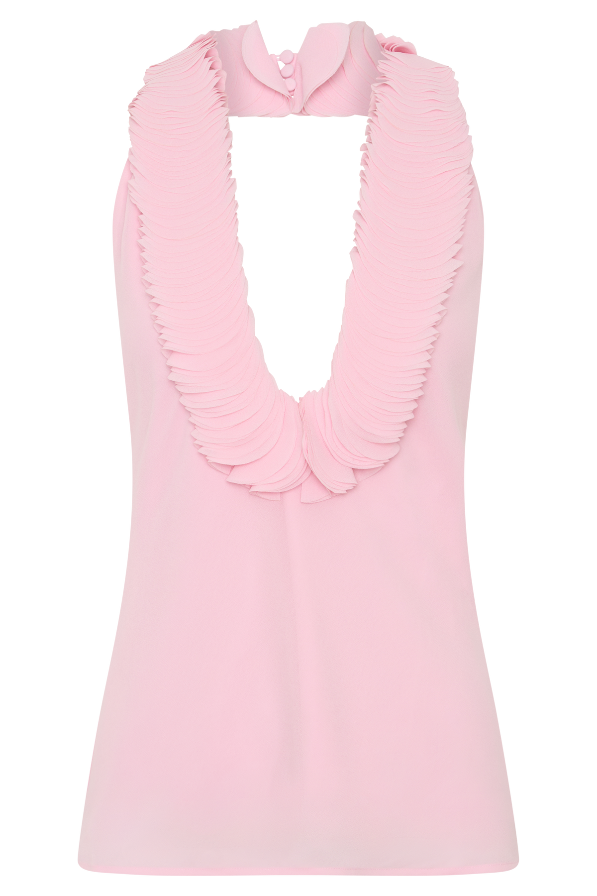 Floriane Chiffon Halter Top - Pink