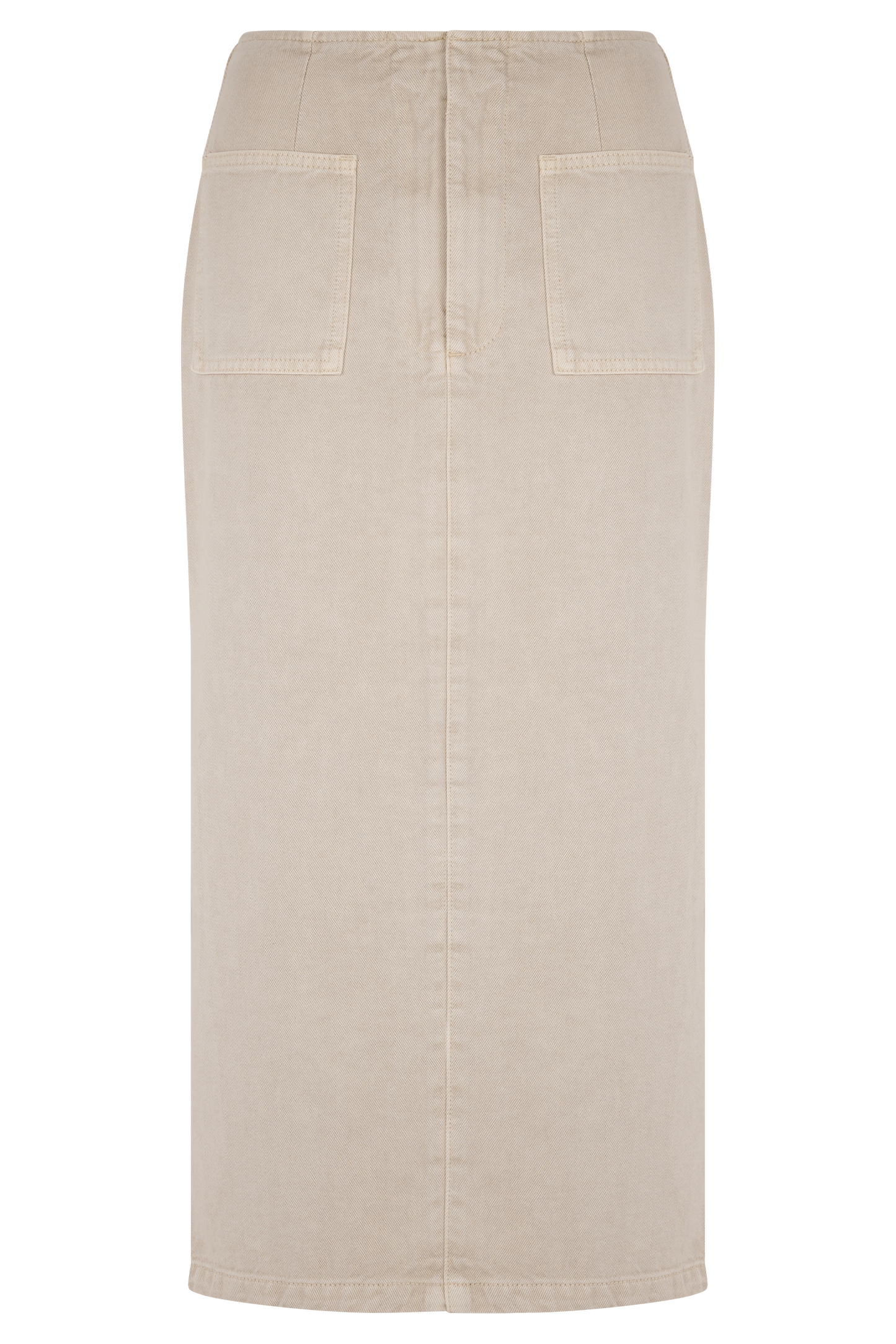 Fallon Denim Midi Skirt - Stone Wash