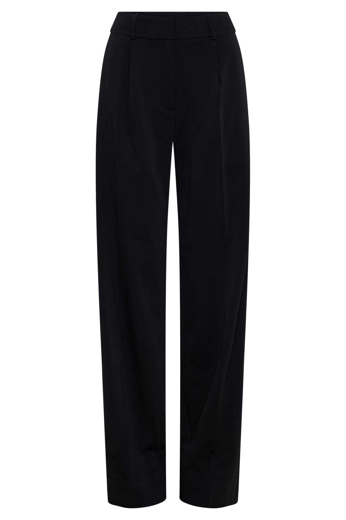 Fatima Satin Straight Leg Pant - Black #9