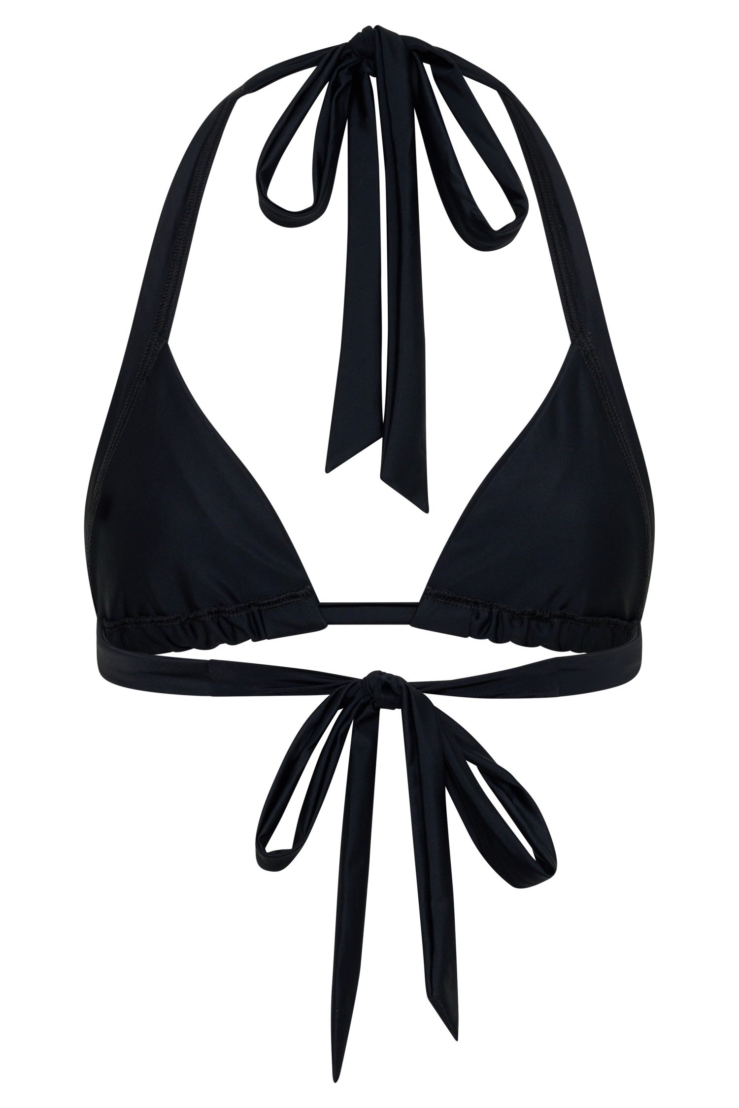 Fern Triangle Bikini Top - Black #10