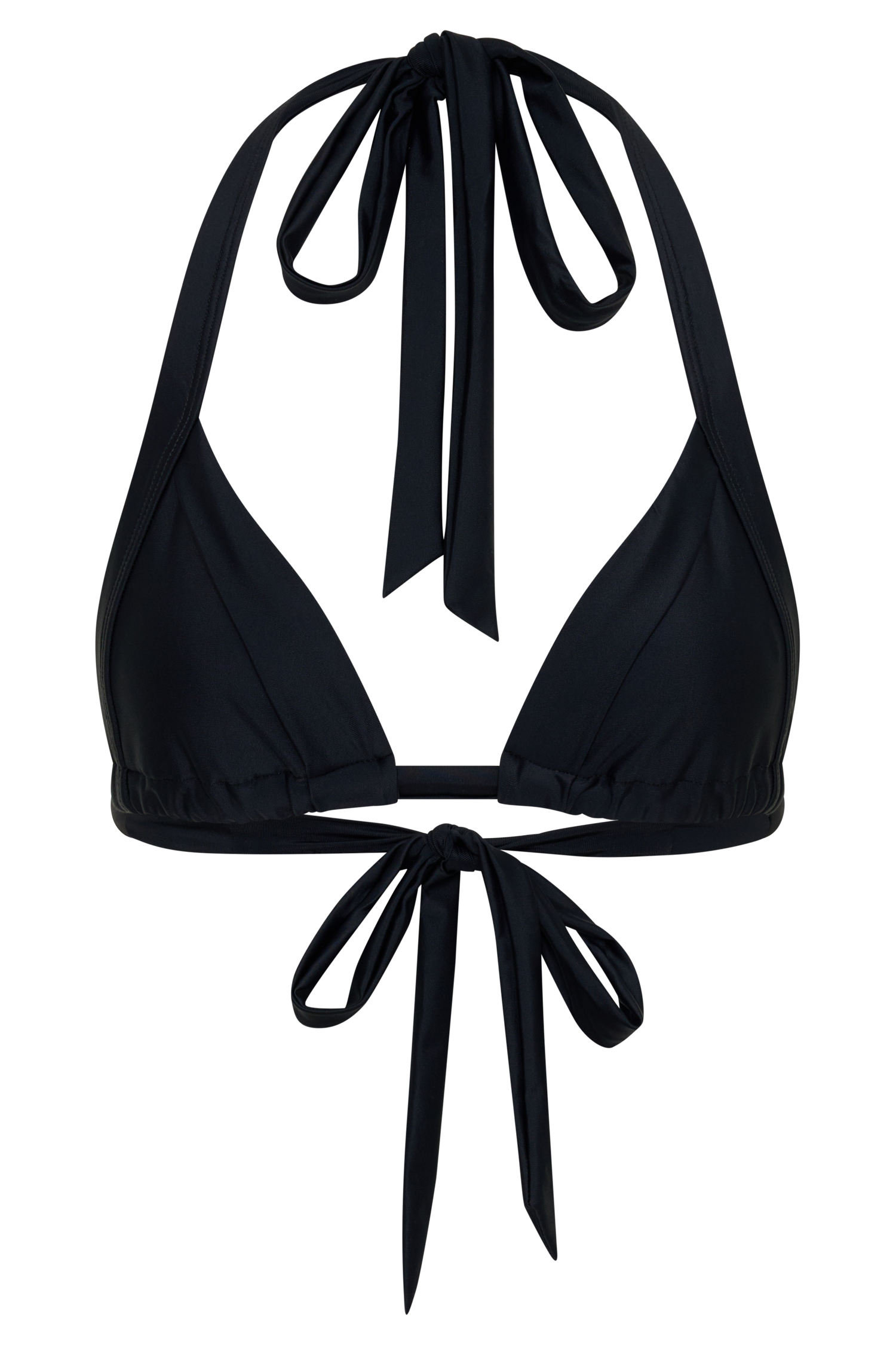 Fern Triangle Bikini Top - Black #11