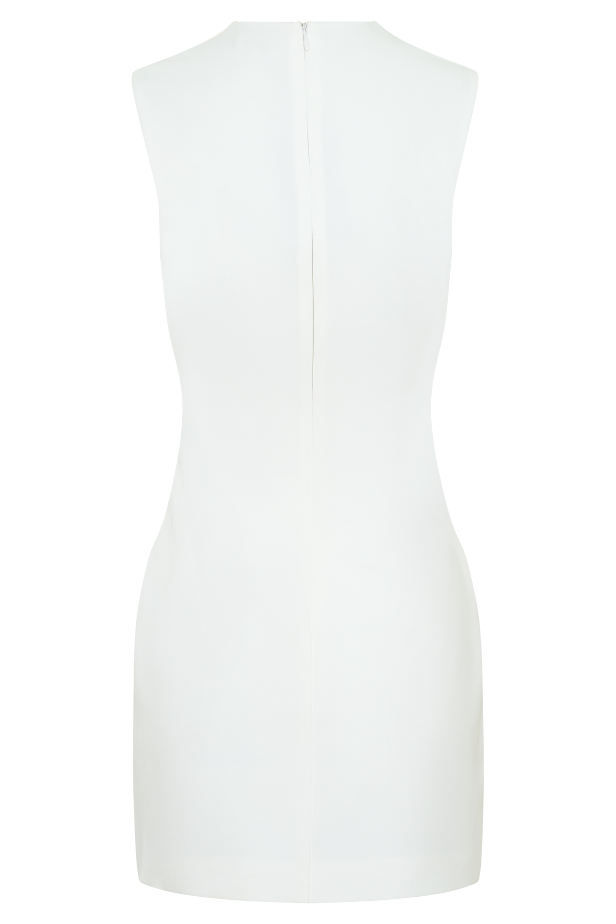 Fion Sleeveless Stretch Crepe Mini Dress - White #7