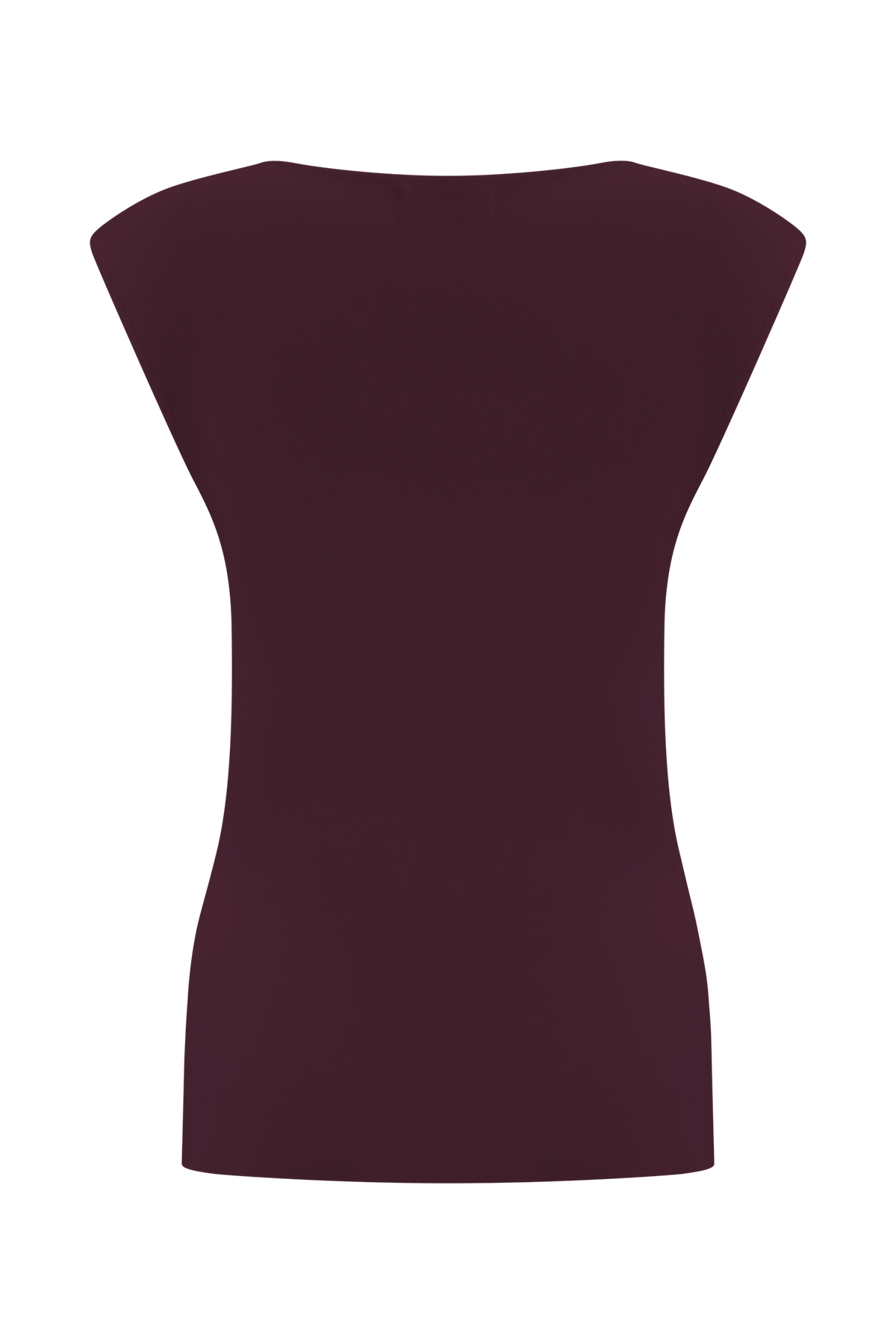 Francisca Cowl Neck Knit Top - Merlot #8