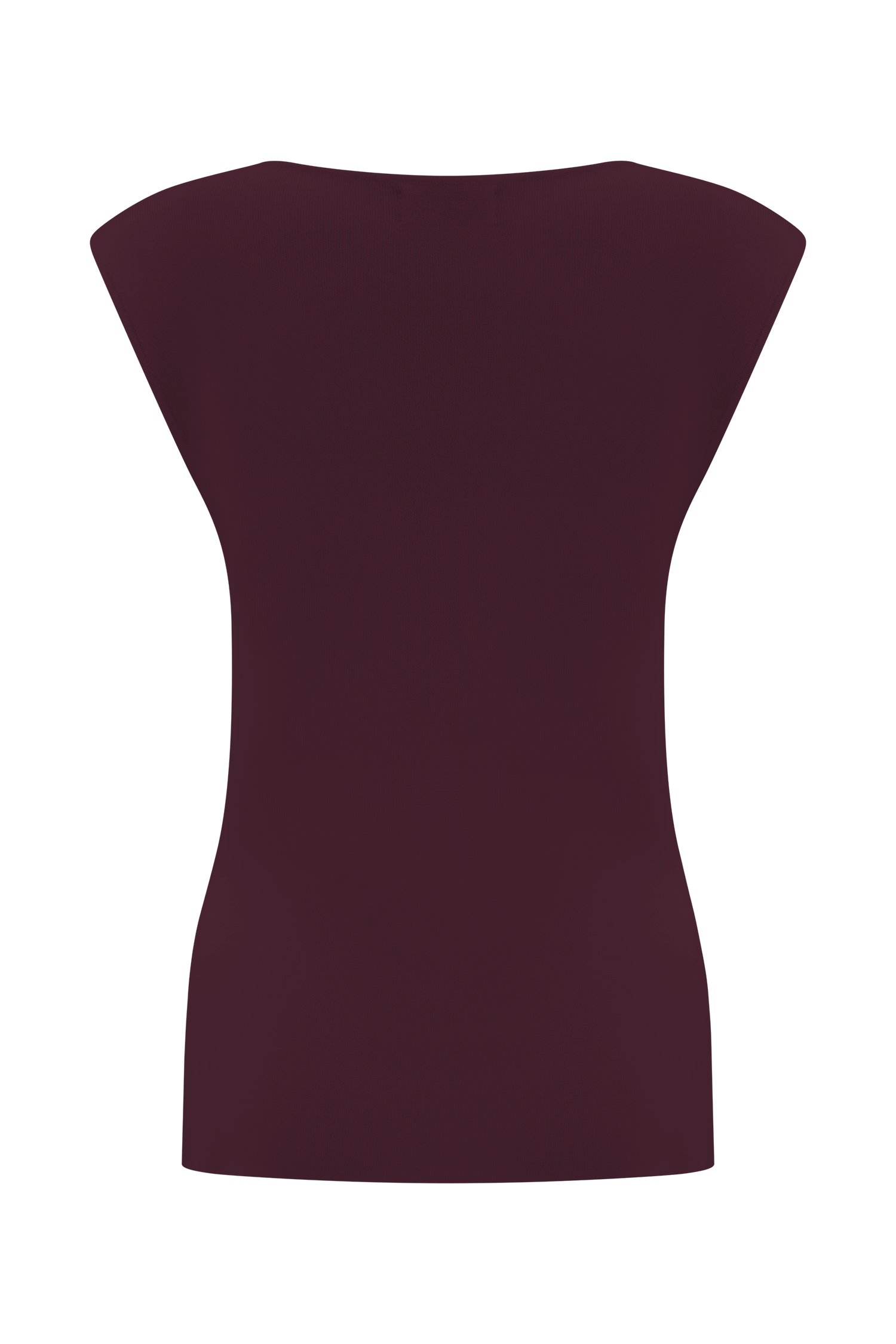Francisca Cowl Neck Knit Top - Merlot #8